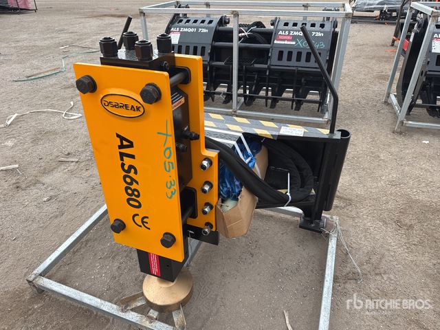 2026 LYALS ALS680 Skid Steer Post Driver