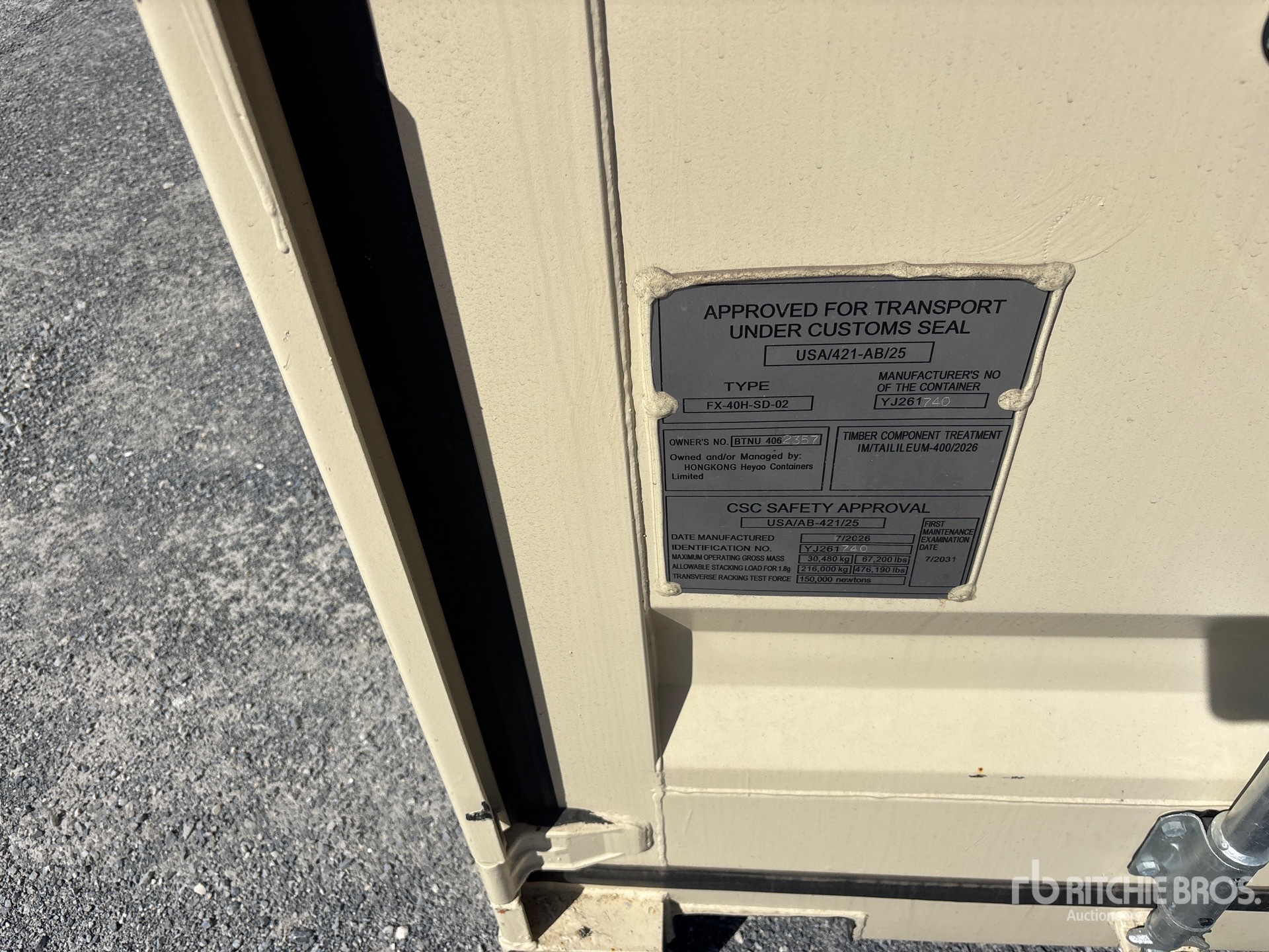 2026 LYALS 40 FT HIGH CUBE MULTI-DOOR