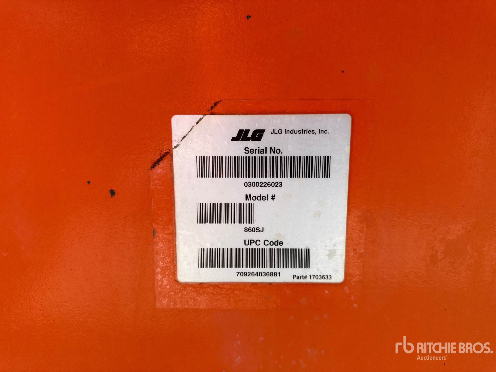 2017 JLG 860SJ