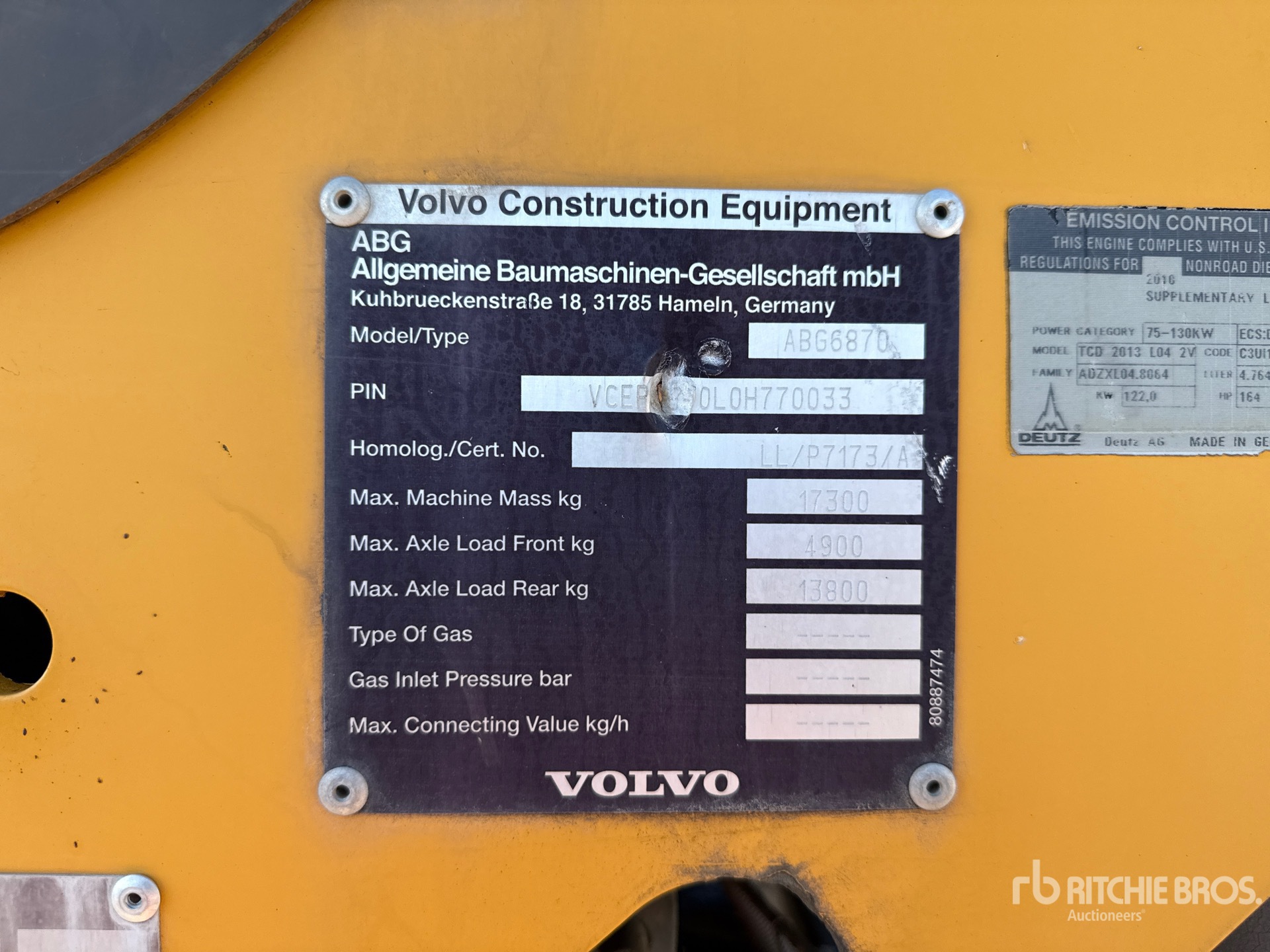 2010 Volvo ABG 6870