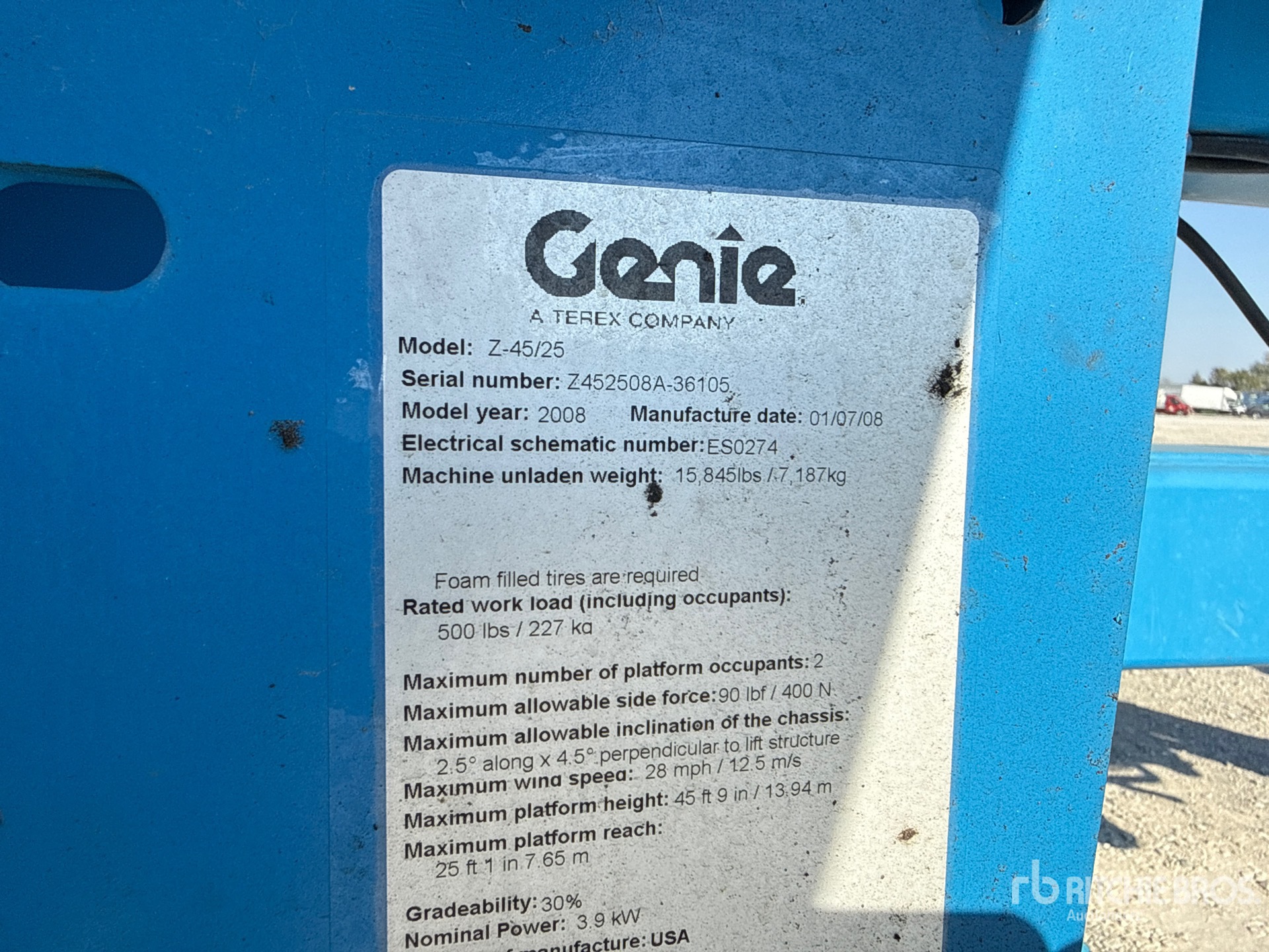 2008 Genie Z-45/25