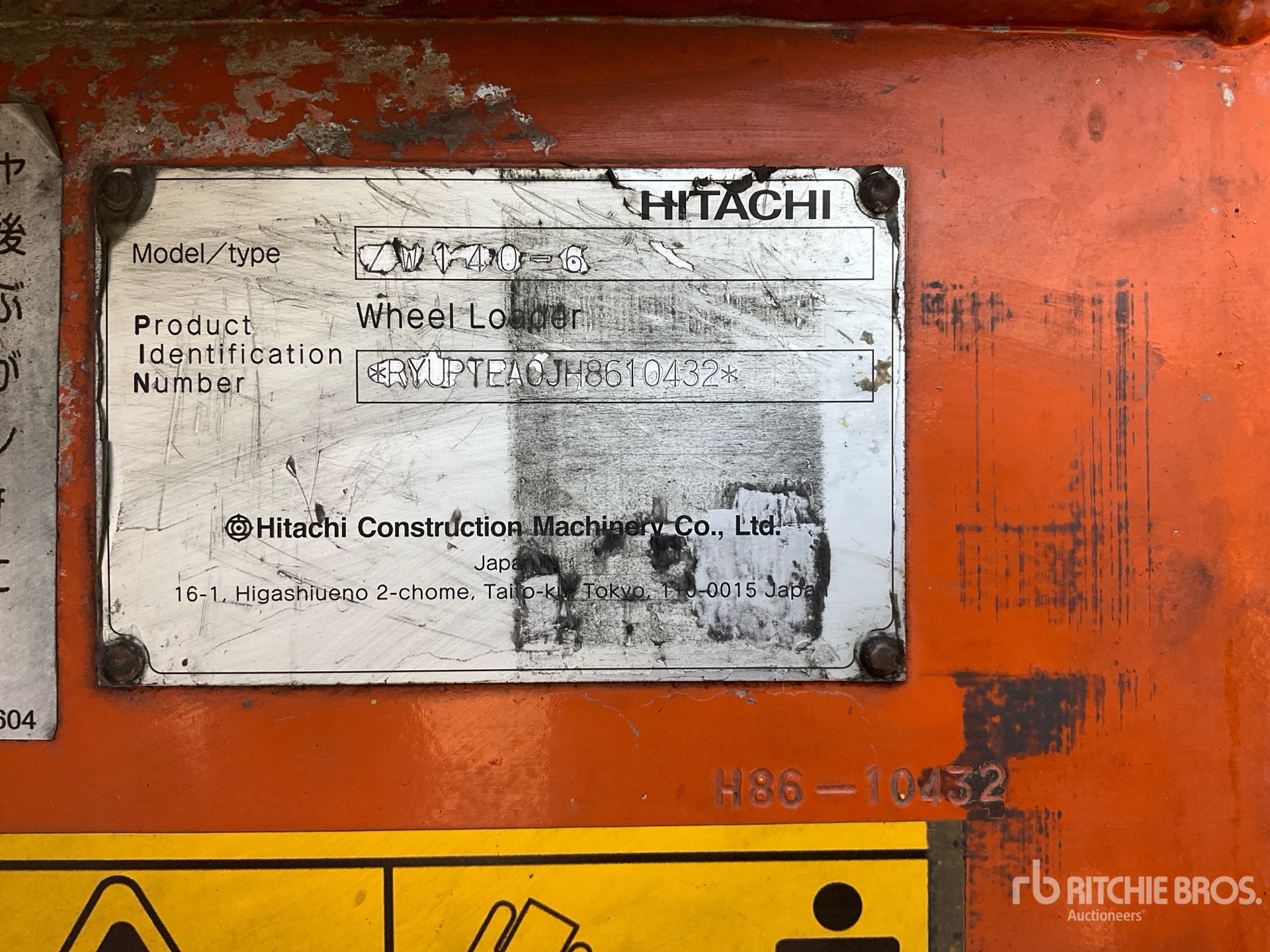 2017 Hitachi ZW140-6