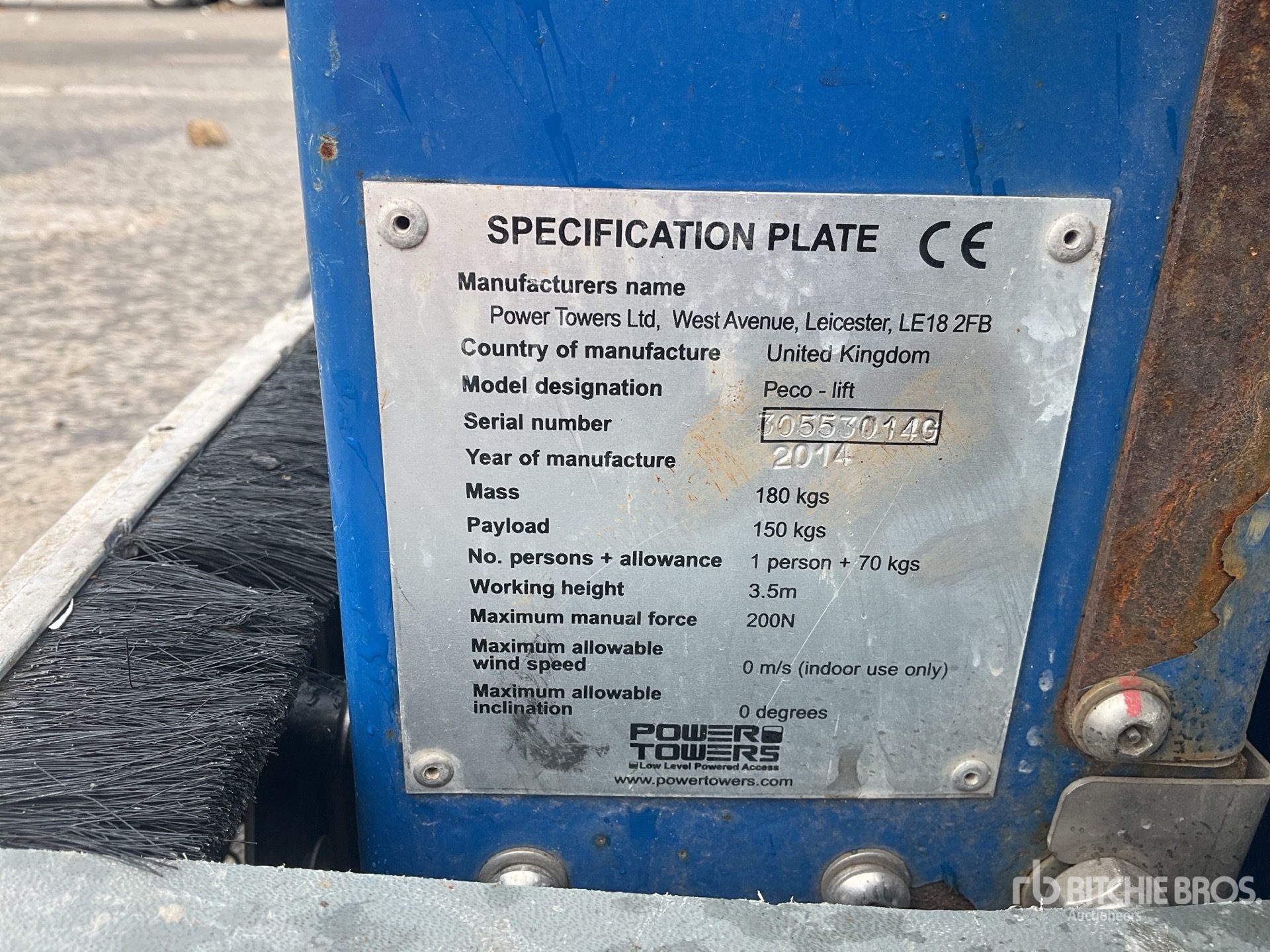 2014 Power Tower PECO LIFT