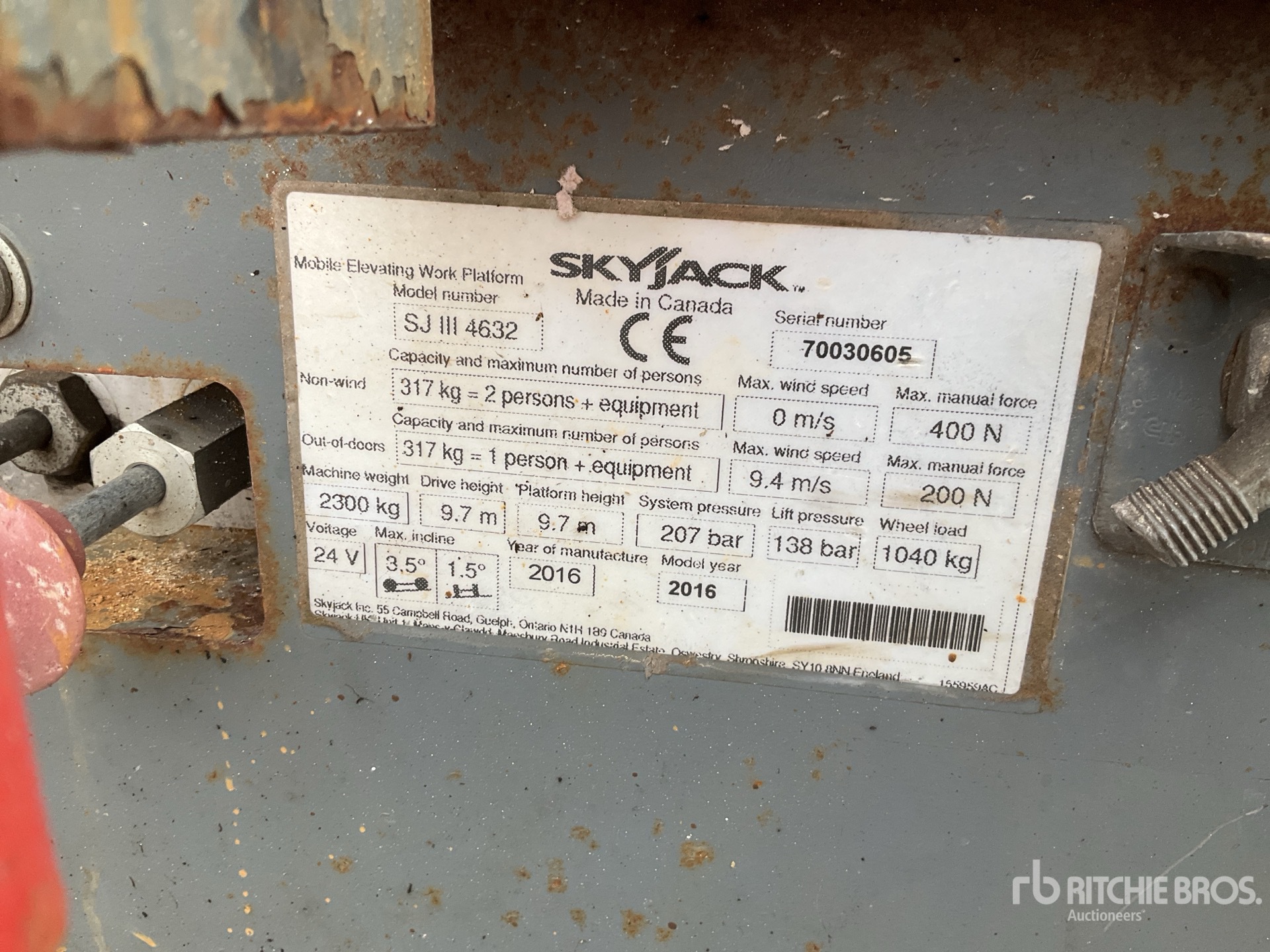 2016 Skyjack SJIII4632