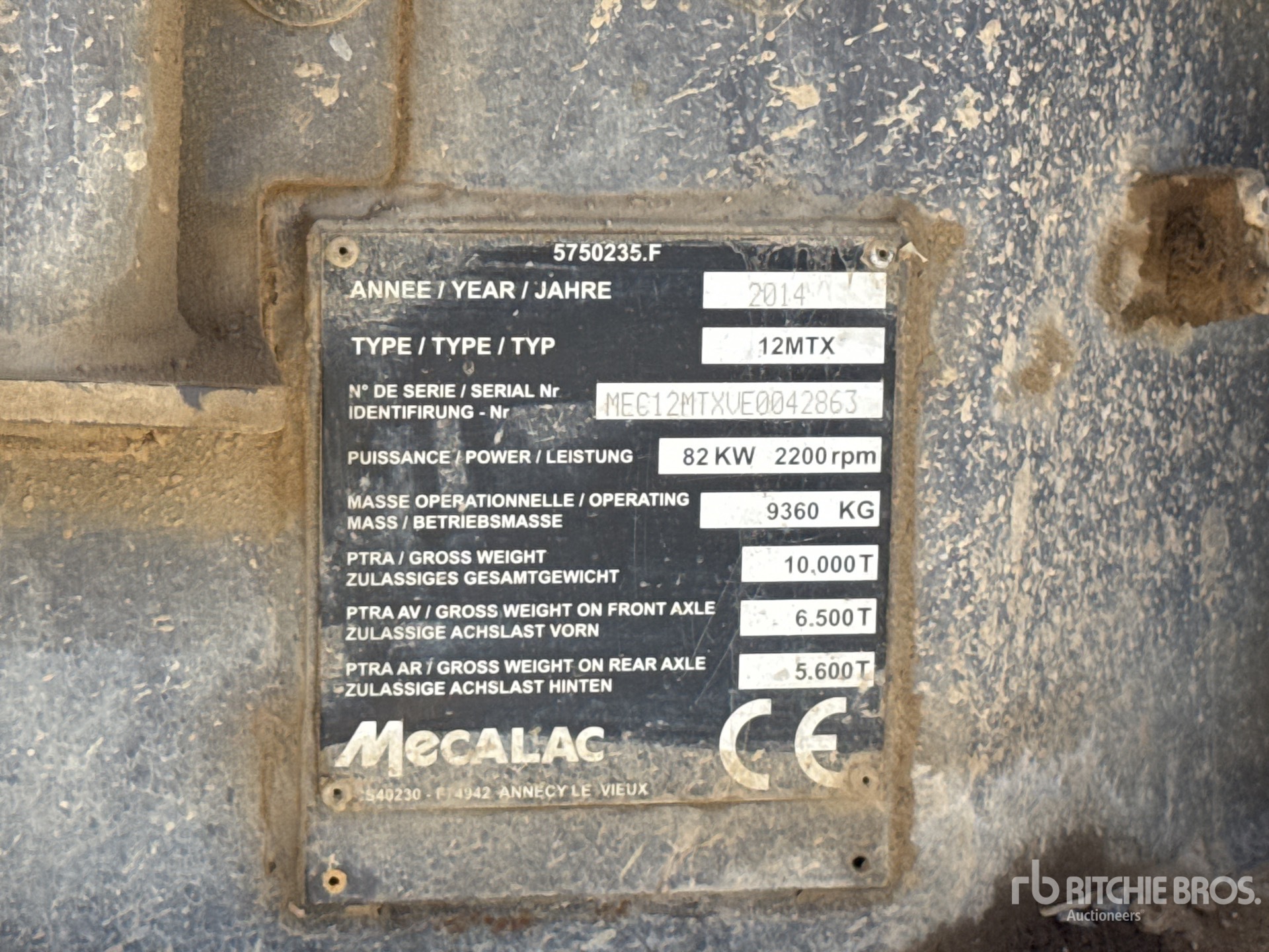 2014 Mecalac 12MTX