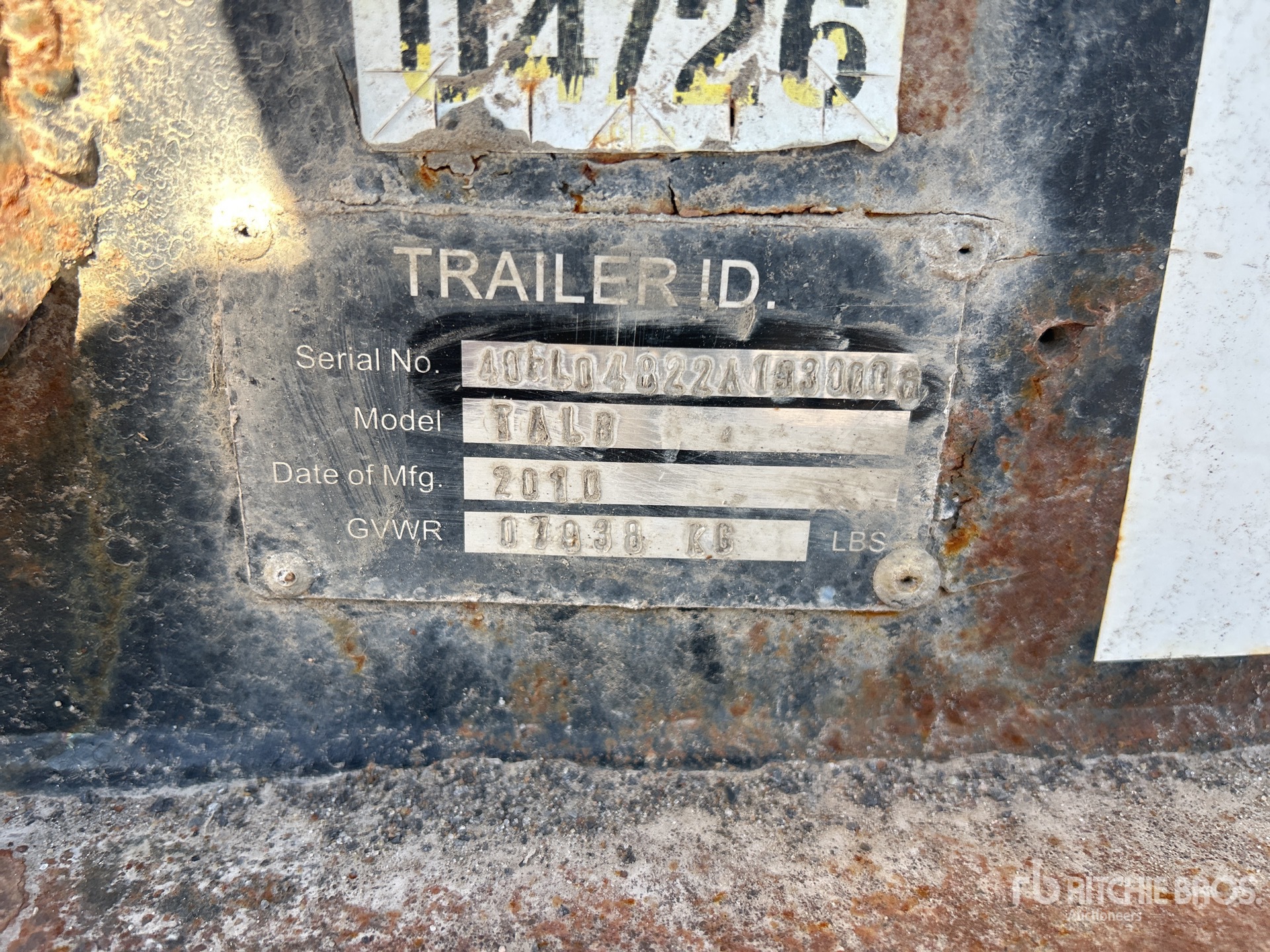 2010 Talbert HT