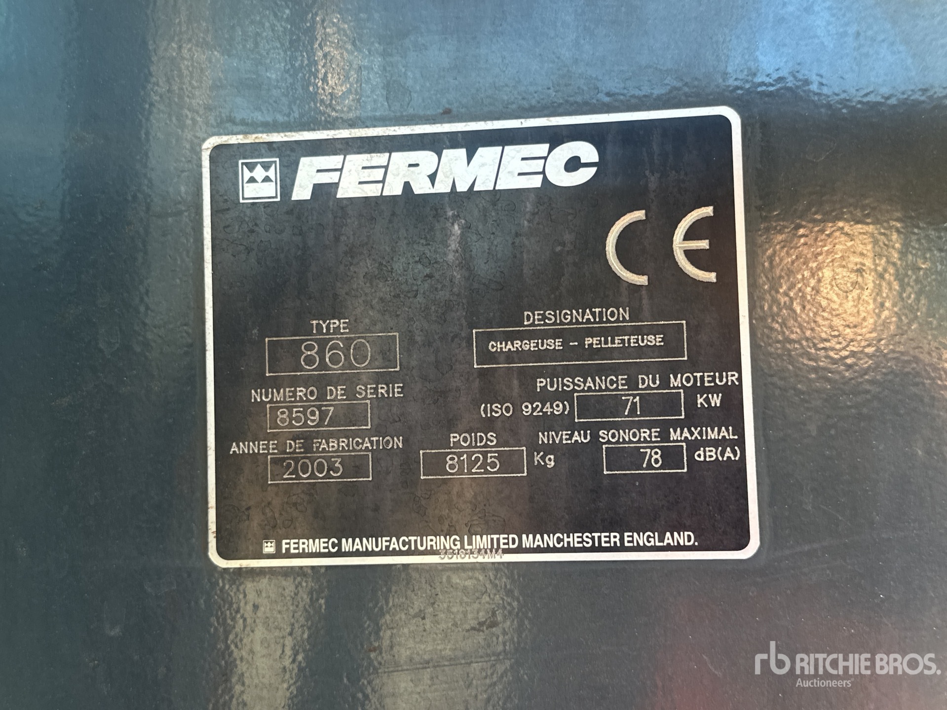 2003 Fermec 860