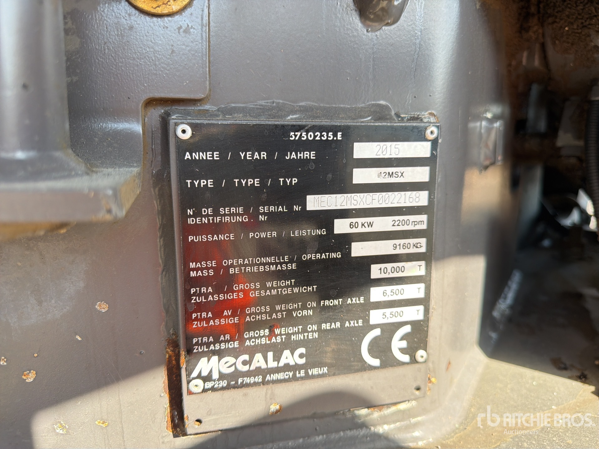 2015 Mecalac 12MSX