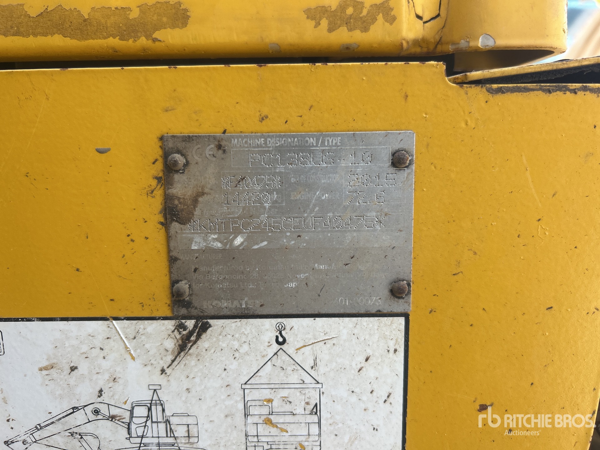 2015 Komatsu PC138USLC-10