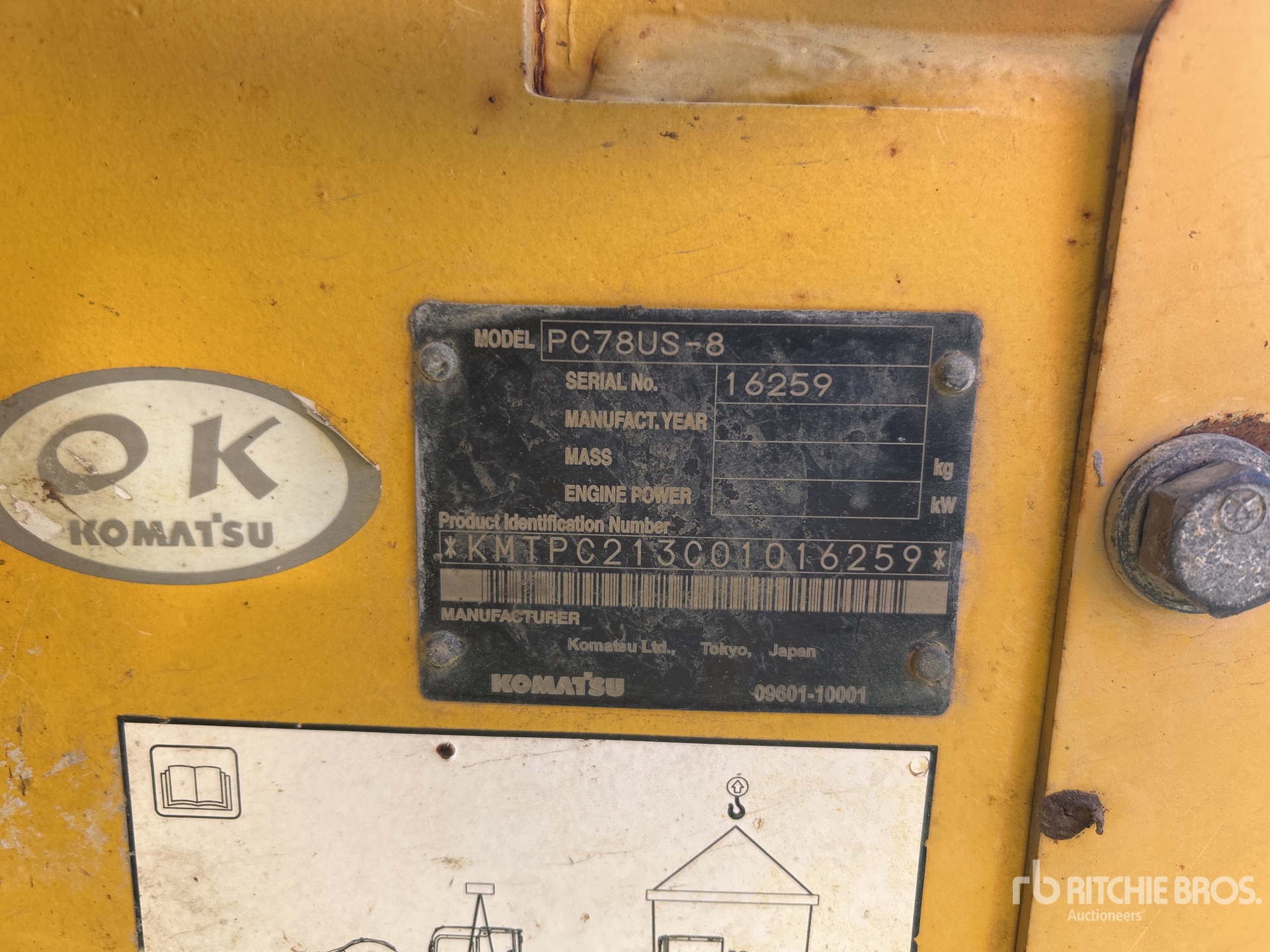2010 Komatsu PC78US-8