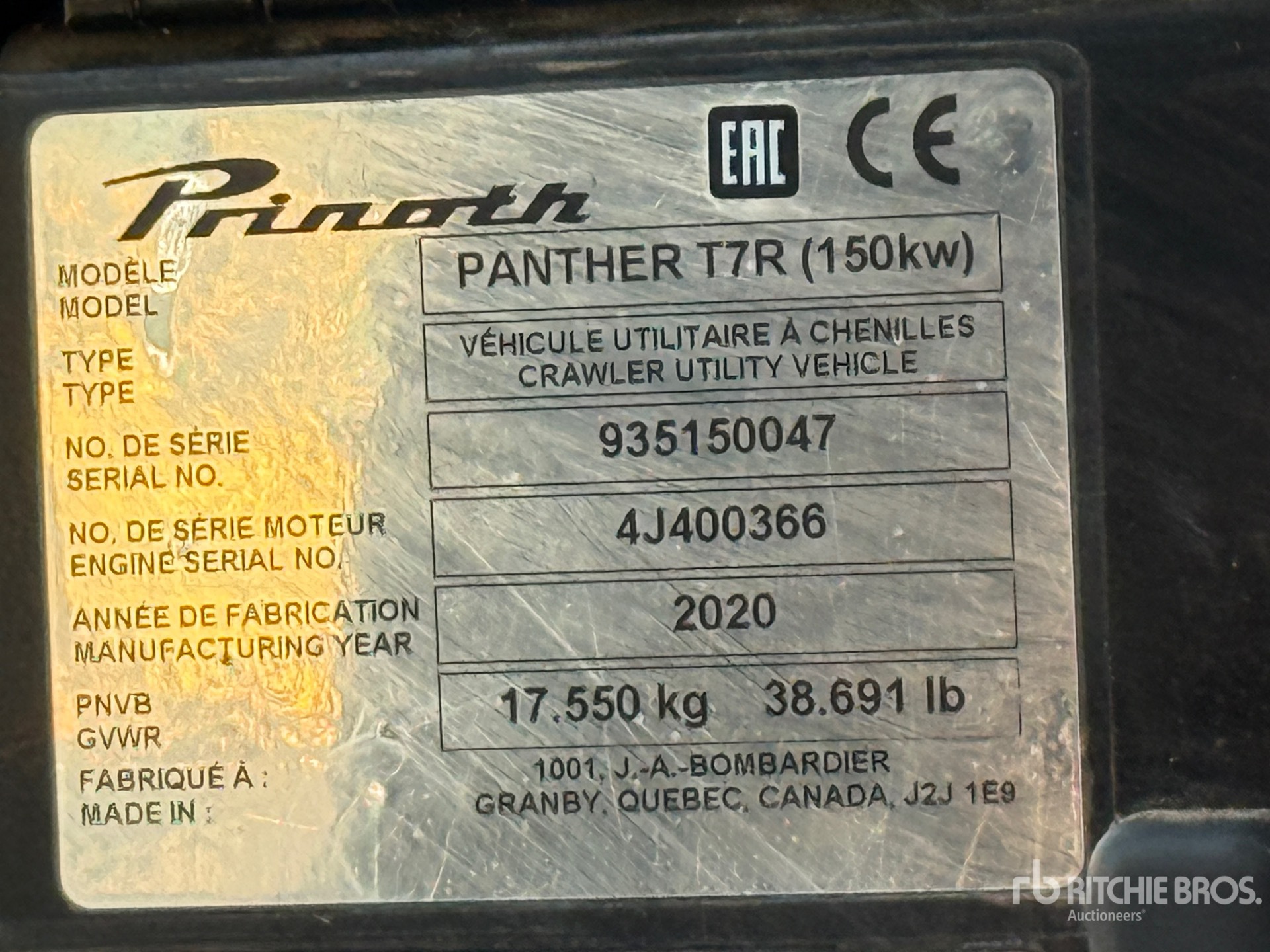 2020 Prinoth PANTHER T7R