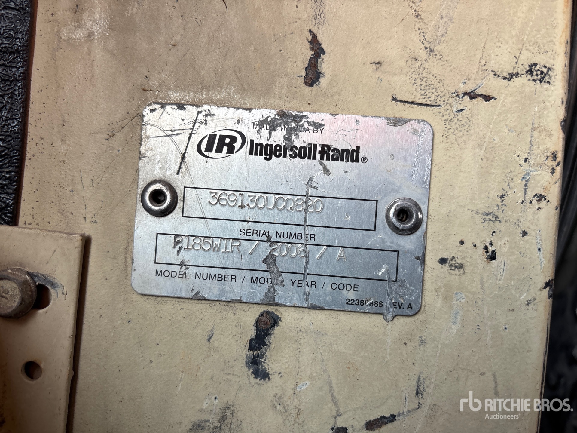 Ingersoll Rand 185 AIR COMPRES