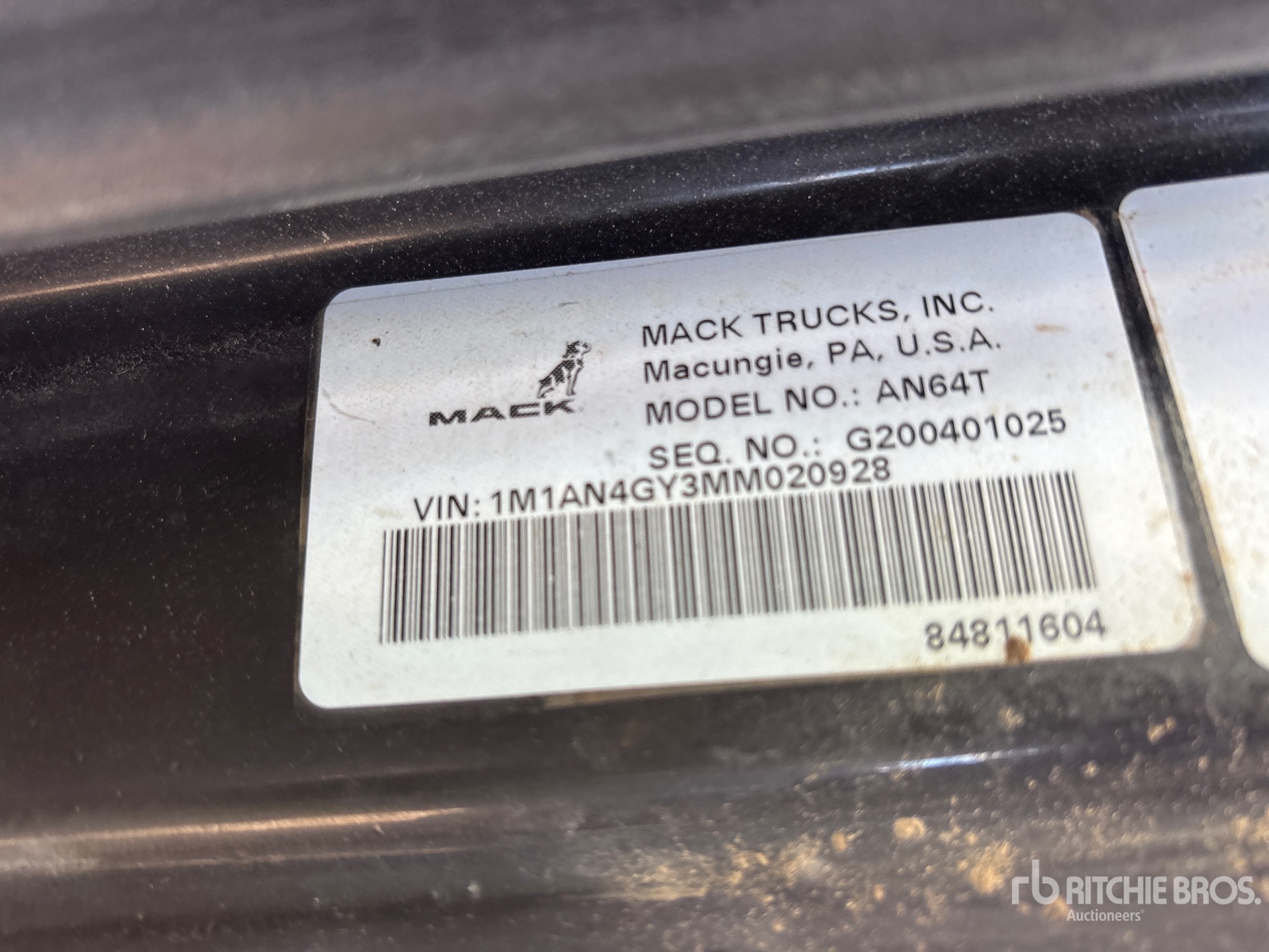 2021 Mack AN64T ANTHEM