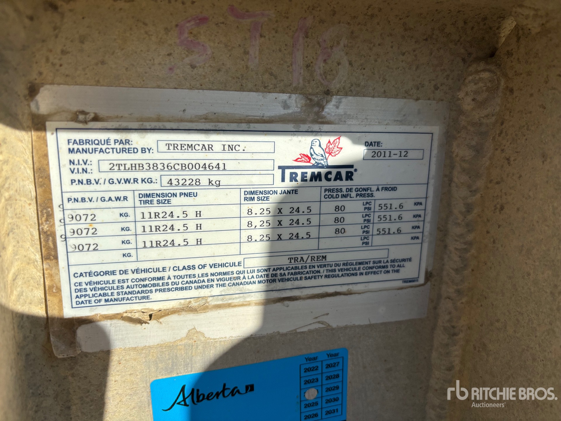 2012 Tremcar 1200 CFT TRI/A