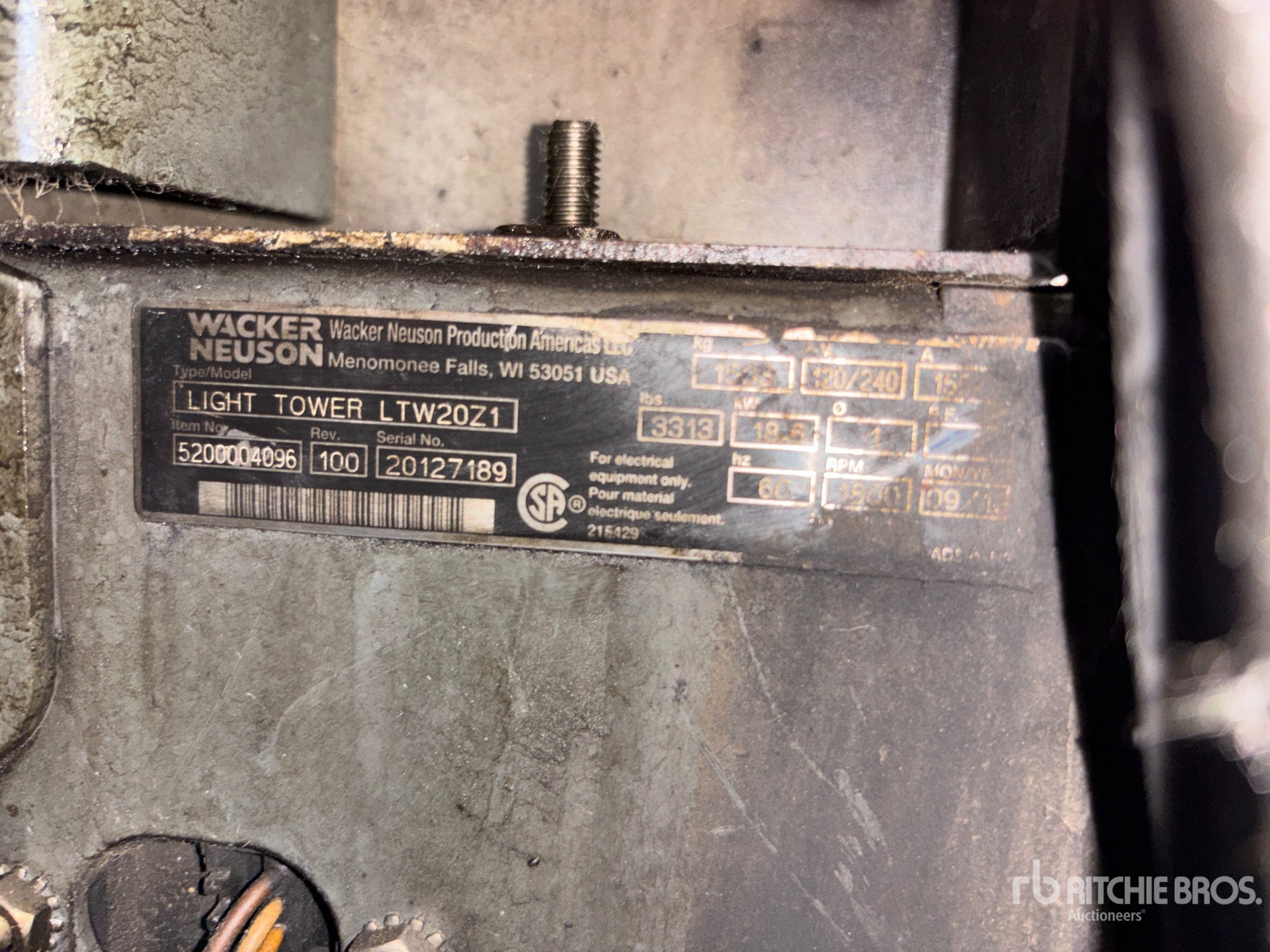 2012 Wacker Neuson LTW20Z1