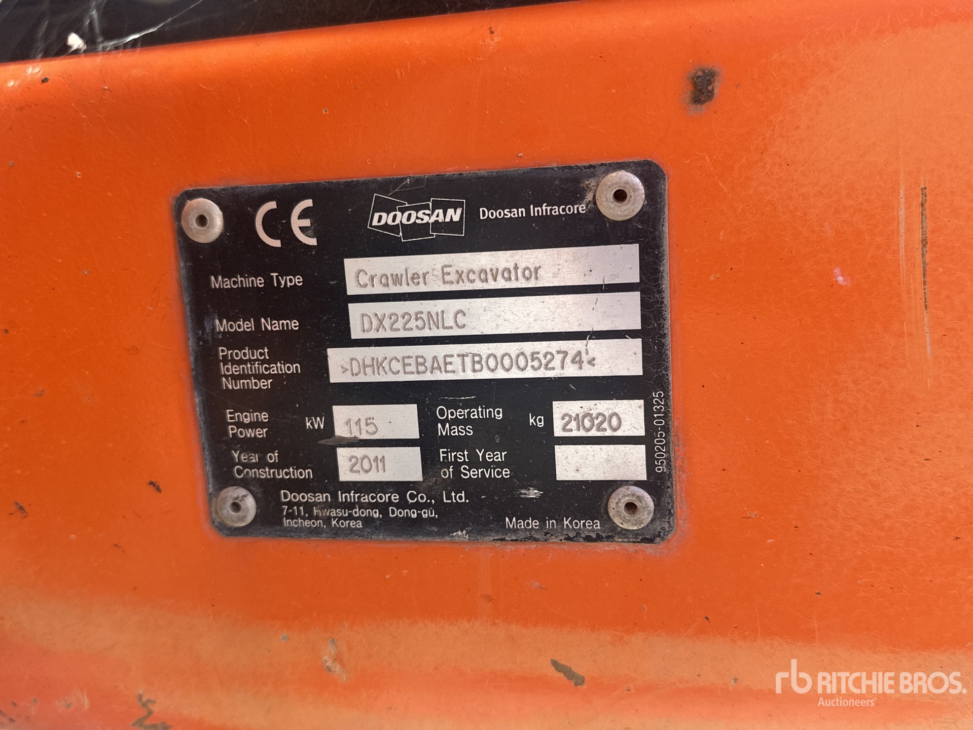 2011 Doosan DX225NLC