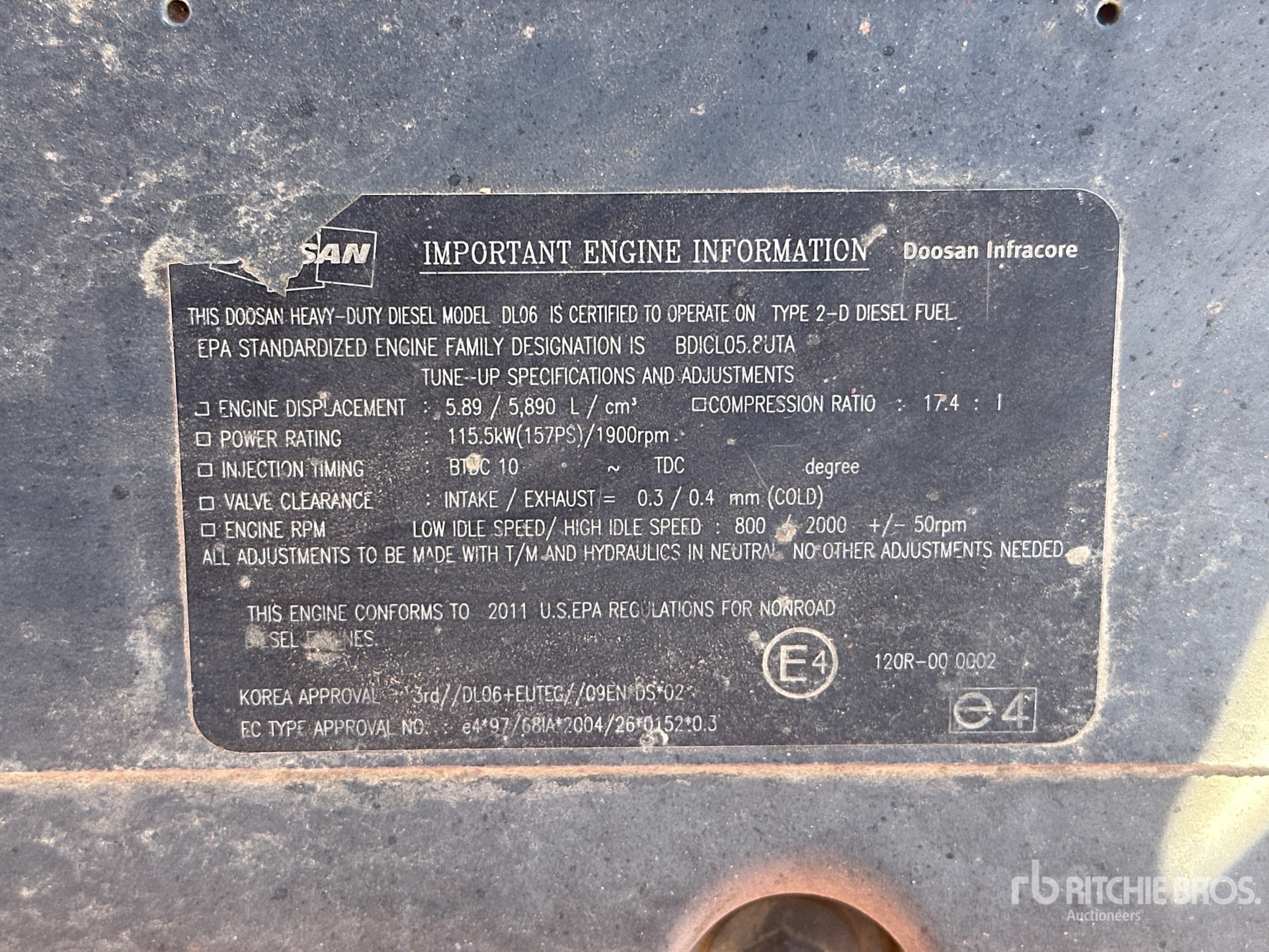 2011 Doosan DX225NLC