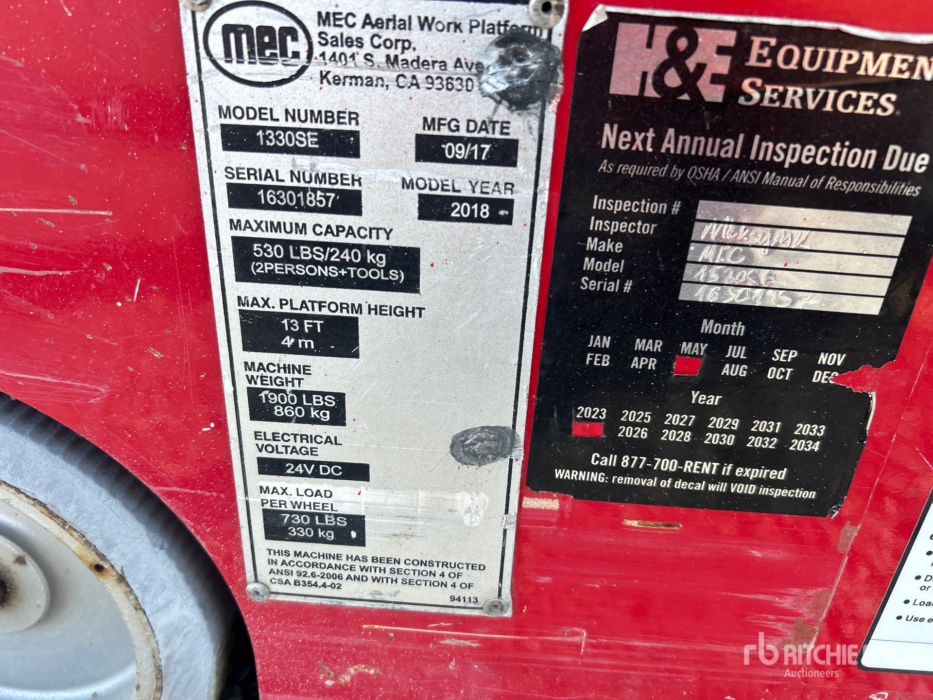 2018 Mec 1330SE