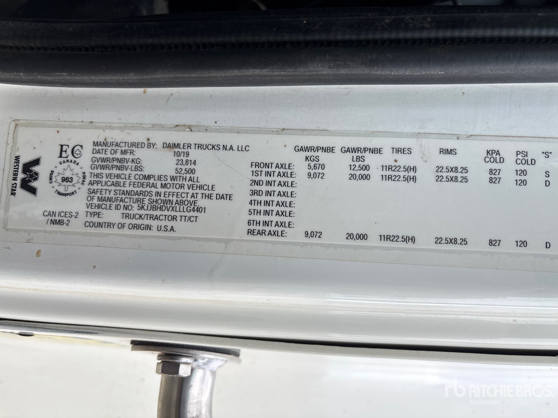 2020 Western Star 5700