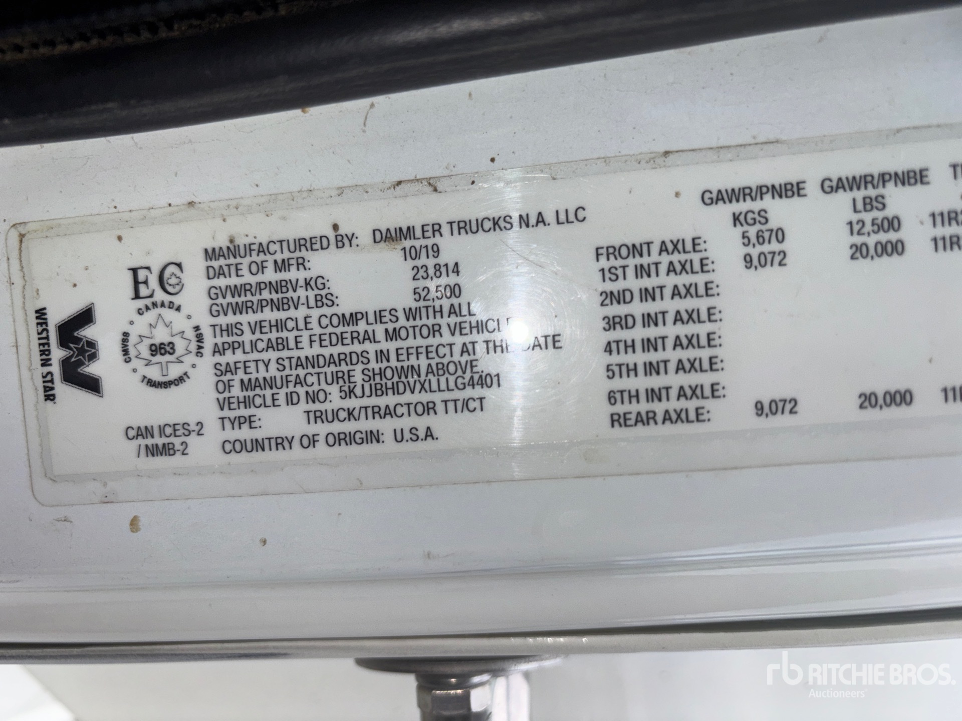 2020 Western Star 5700