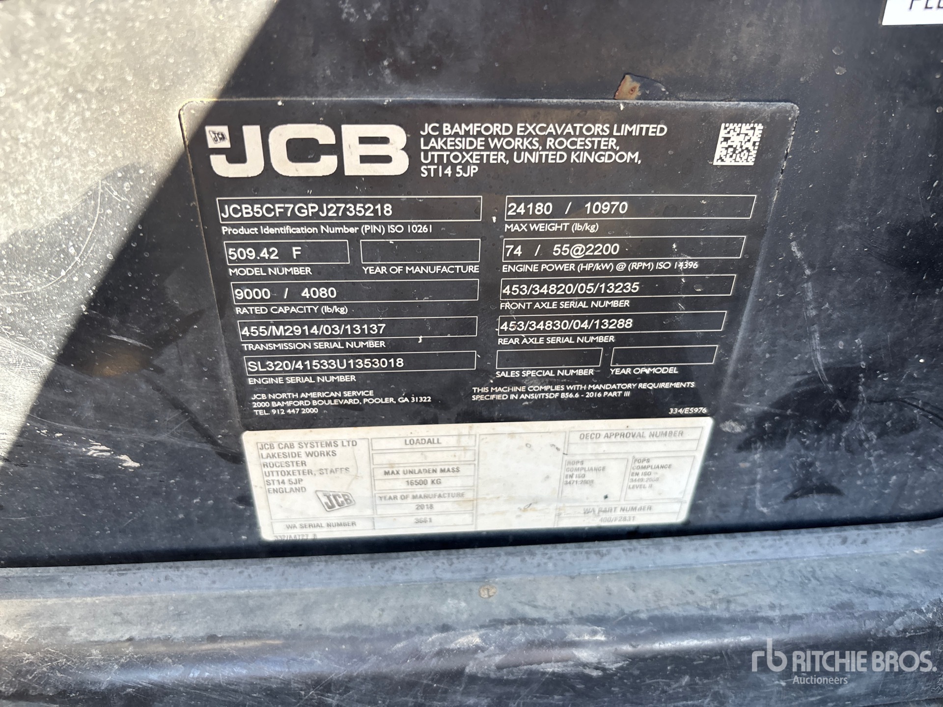 2018 JCB 509.42