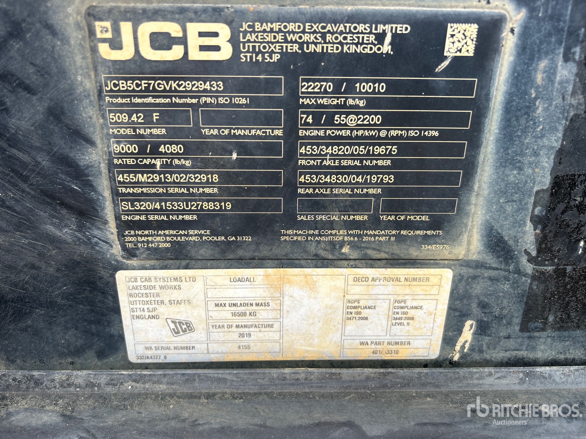 2019 JCB 509.42