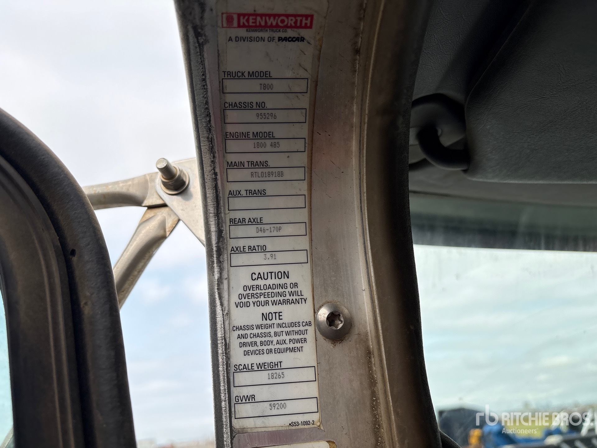 2012 Kenworth T800