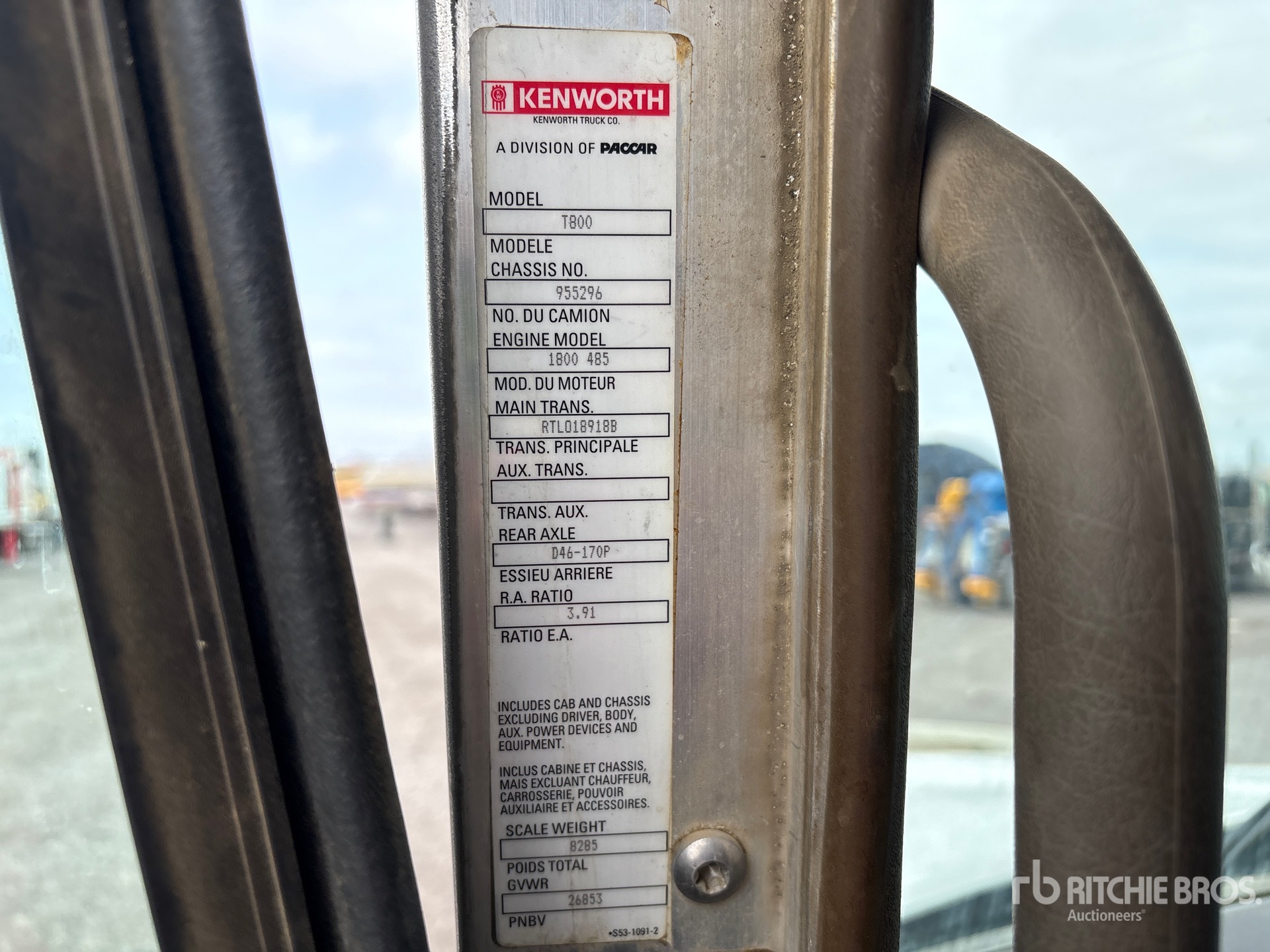 2012 Kenworth T800