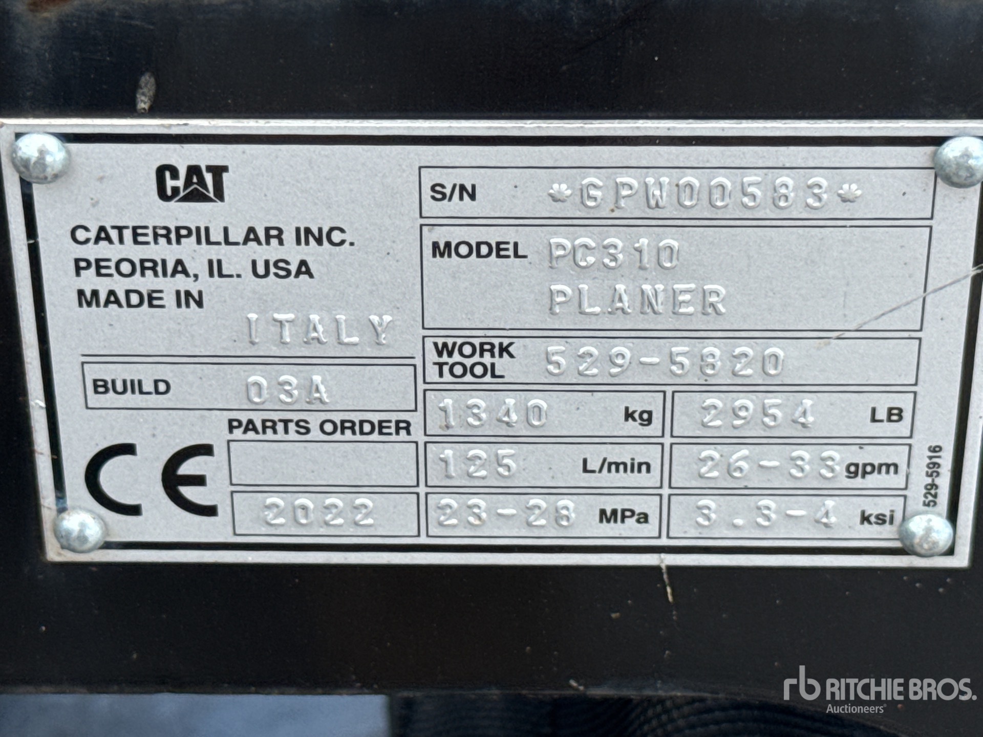 2022 Caterpillar PC310