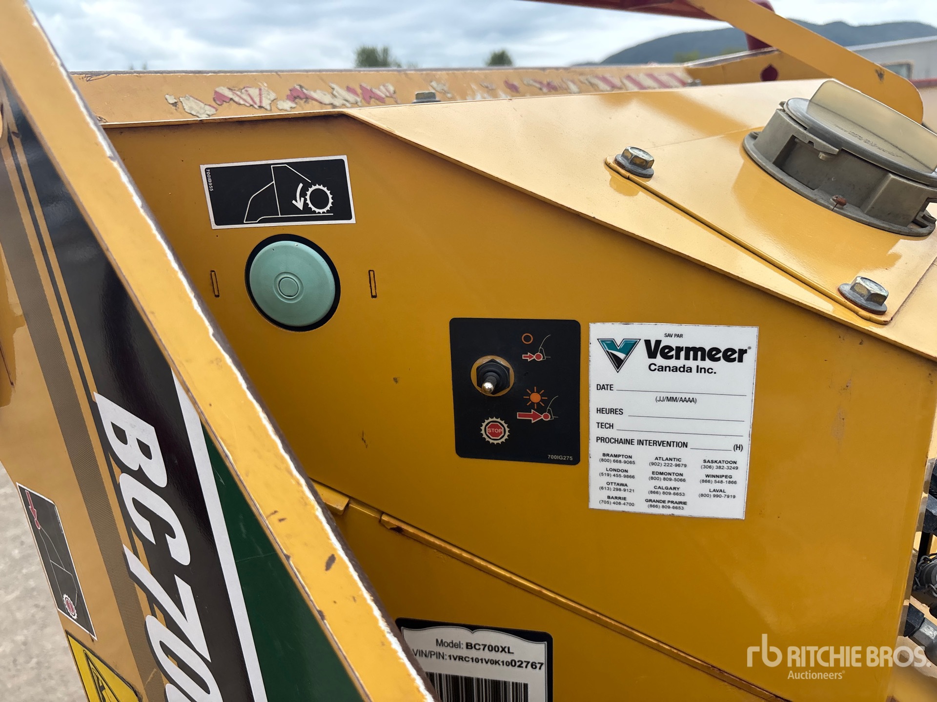 2019 Vermeer BC700XL
