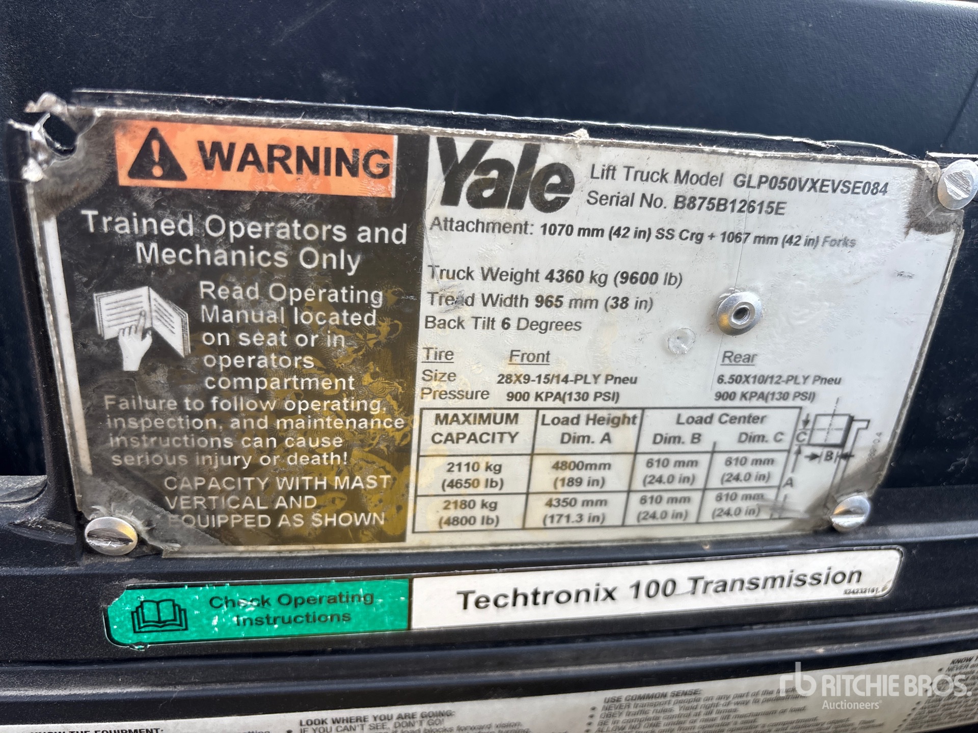2007 Yale GLP050VX