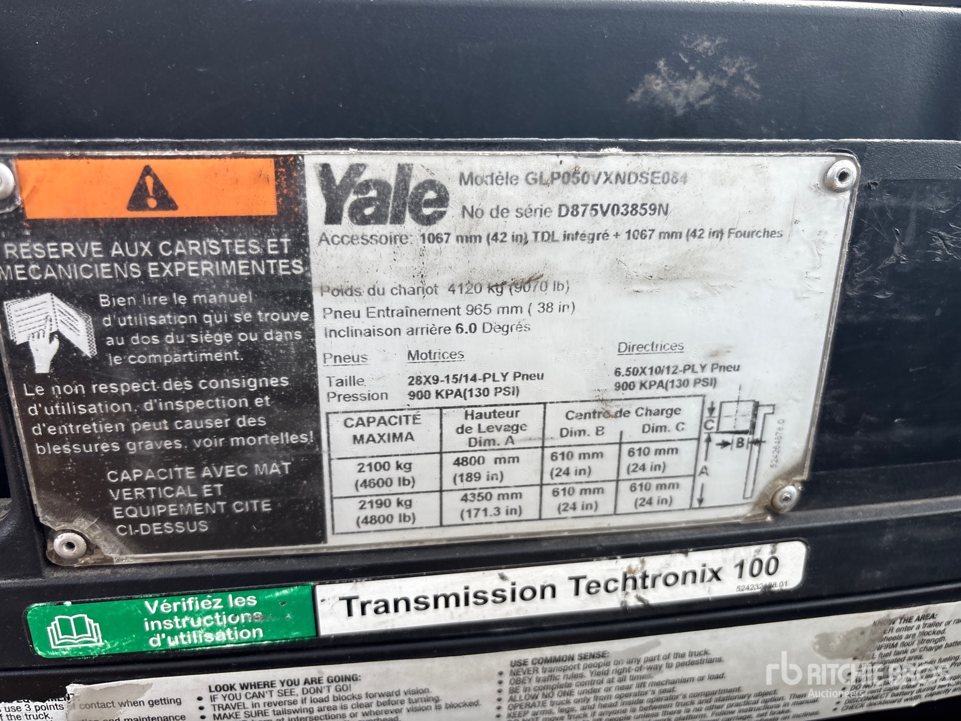 2015 Yale GLP050VX