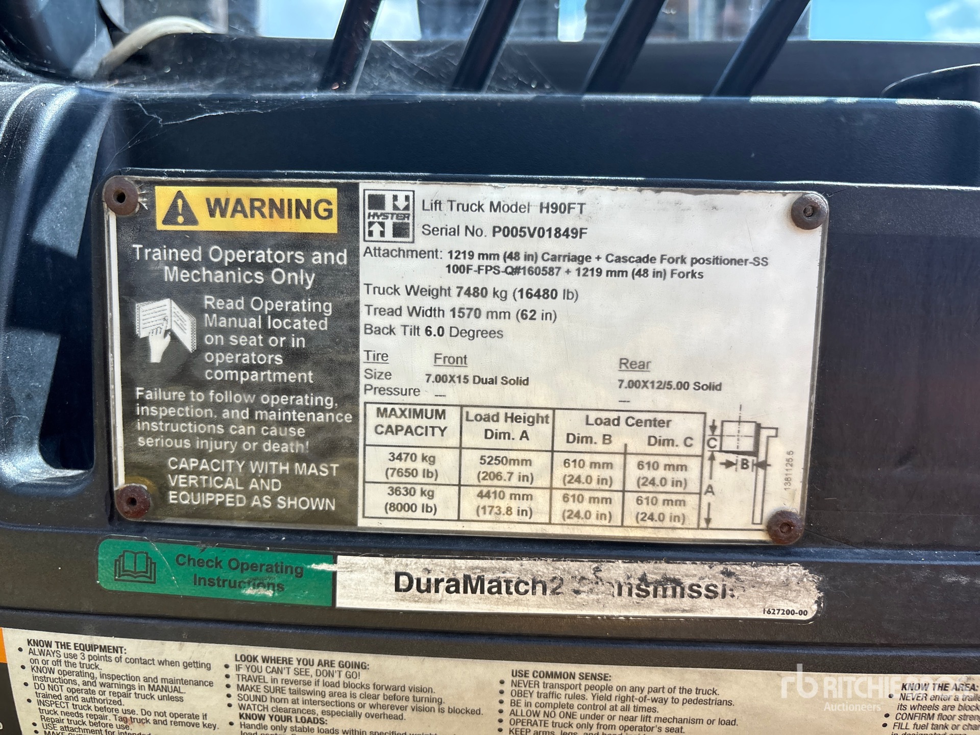 2008 Hyster H90FT