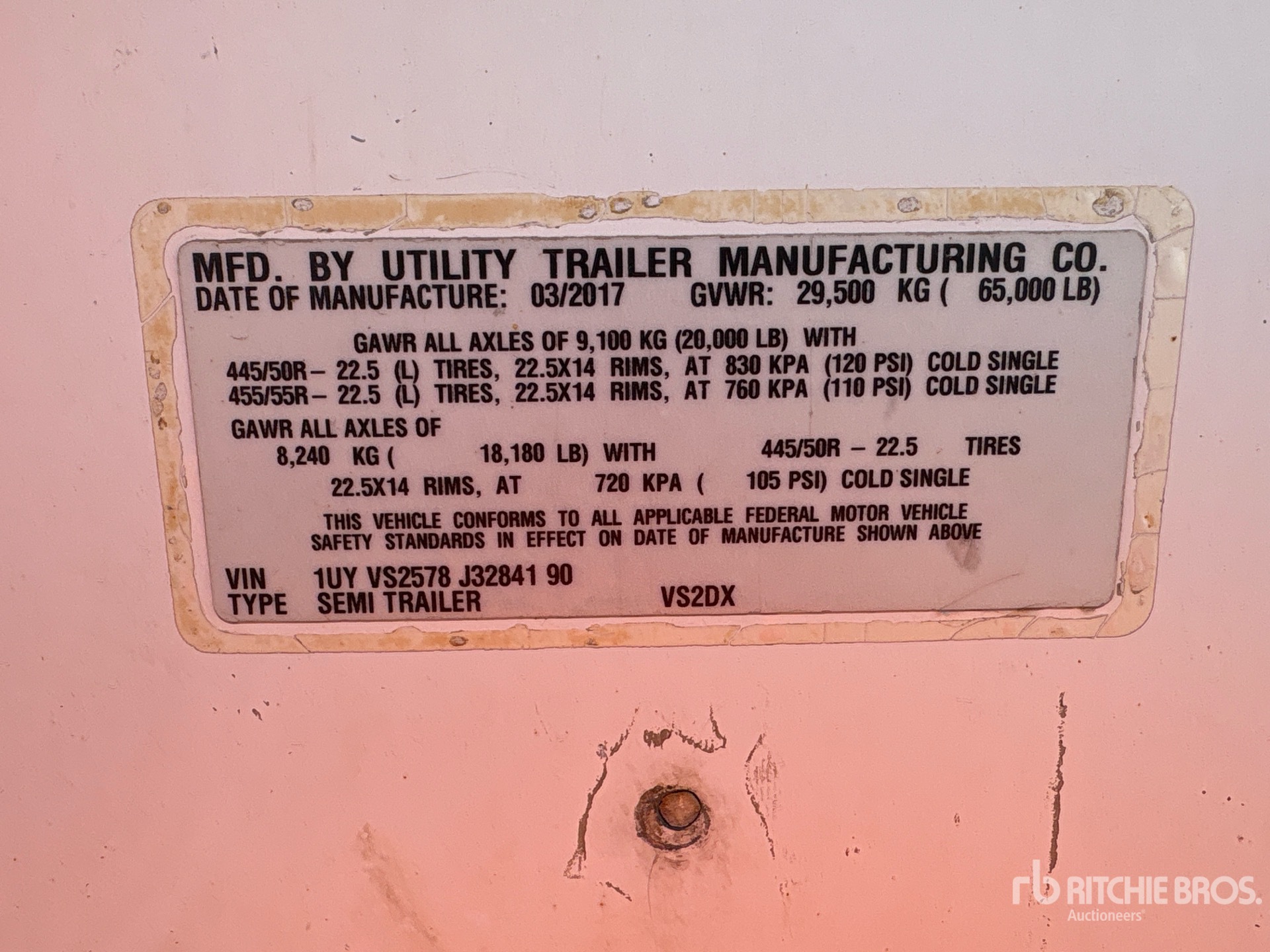 2018 Utility VS2DX