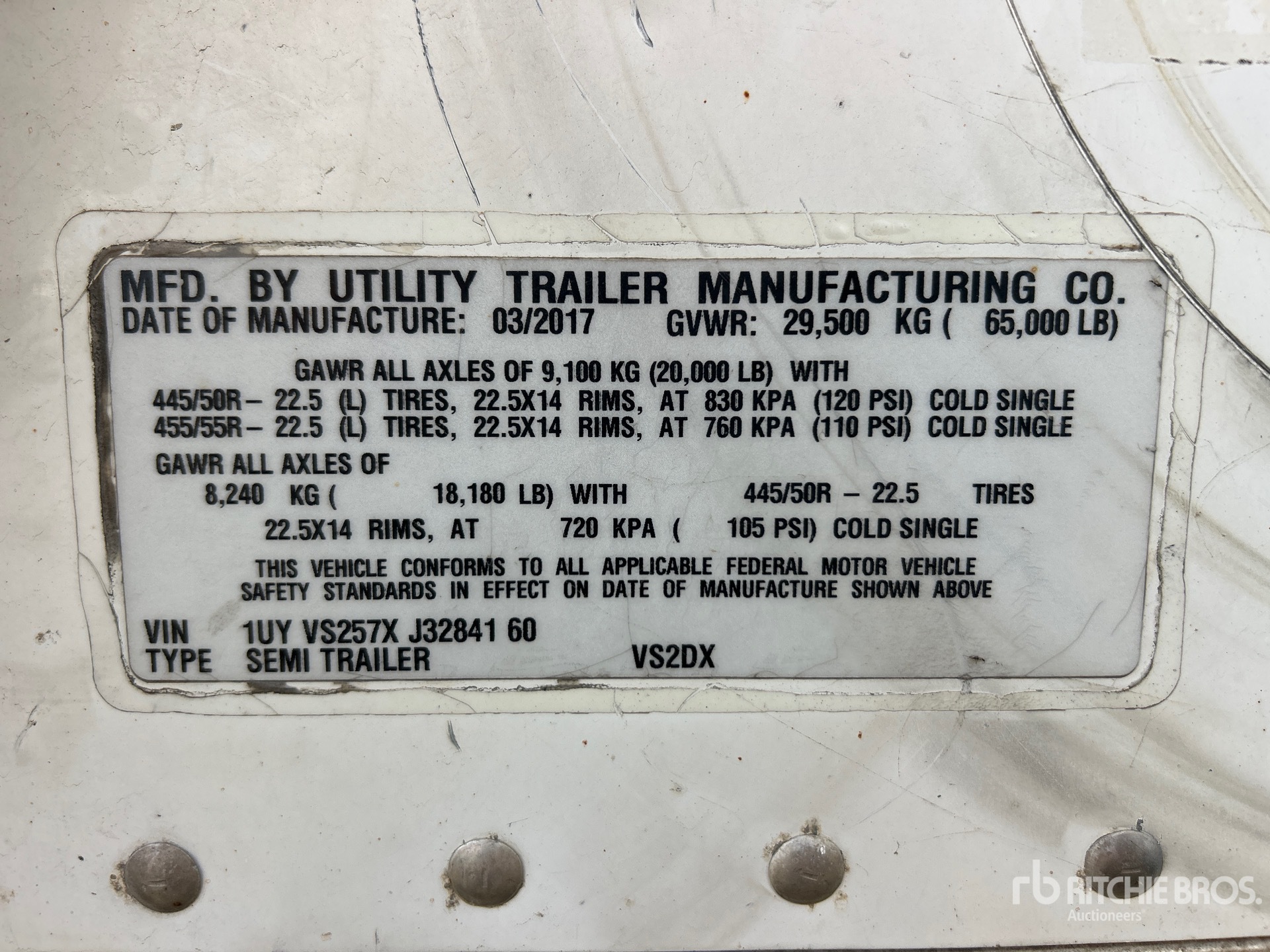 2018 Utility VS2DX