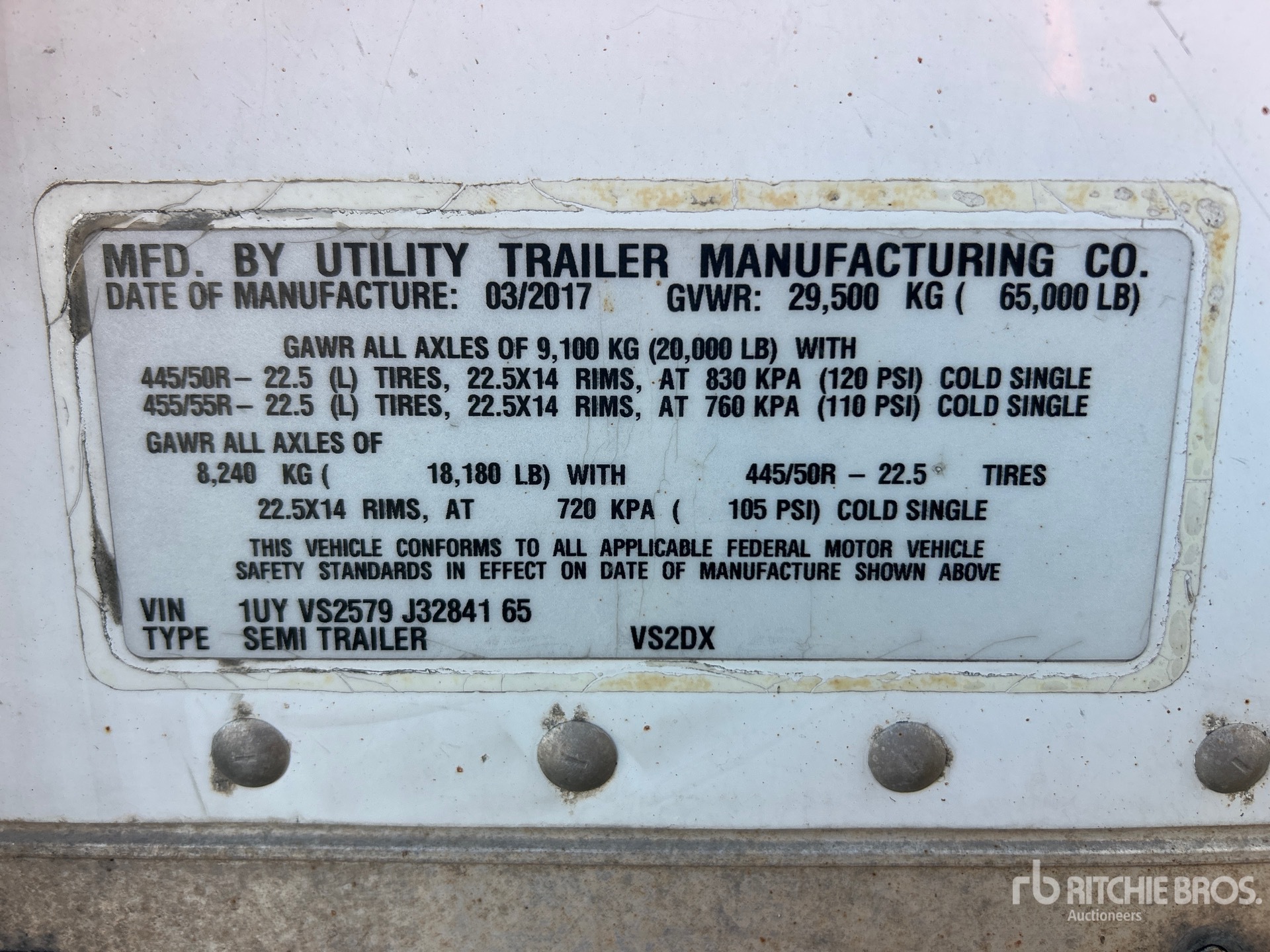 2018 Utility VS2DX