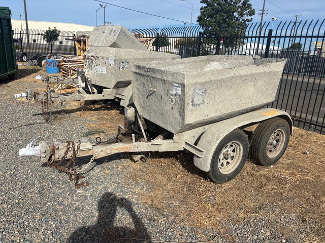 Demco GT2000 8 ft T/A Concrete Tub Trailer Demco GT2000 8 ft T/A Concrete Tub Trailer