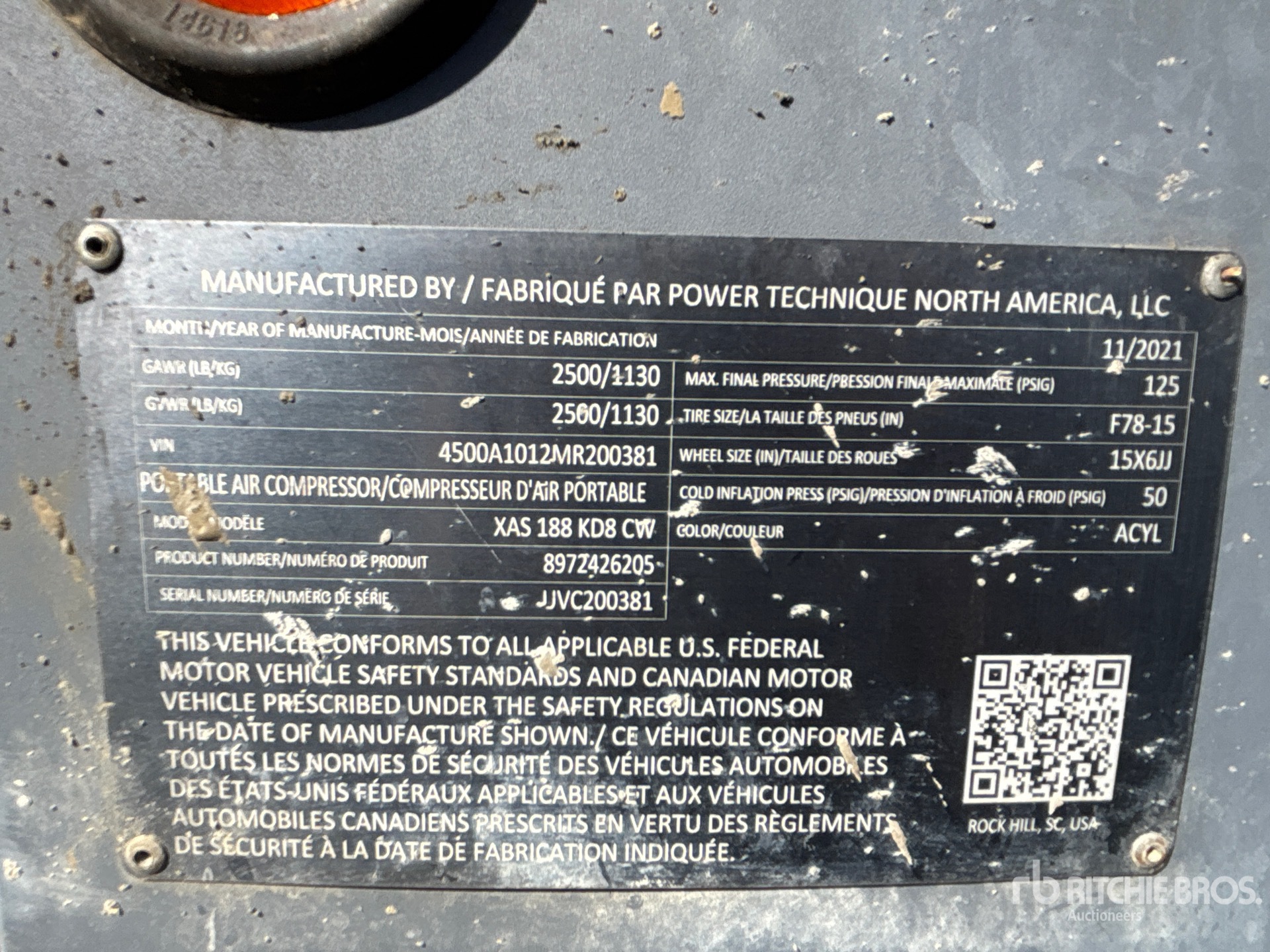 2021 Atlas Copco XAS 188 KD8 CW