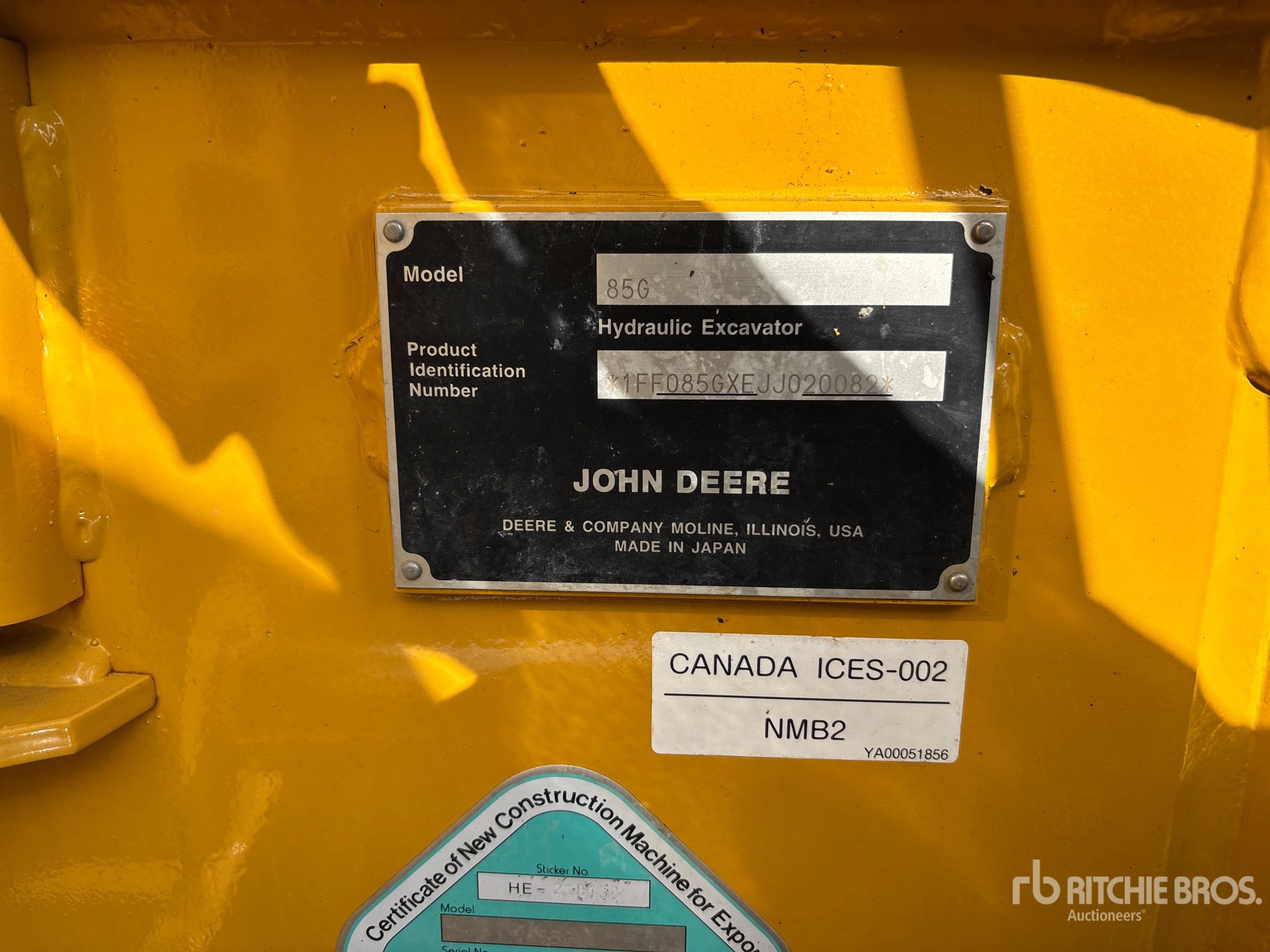 2018 John Deere 85G