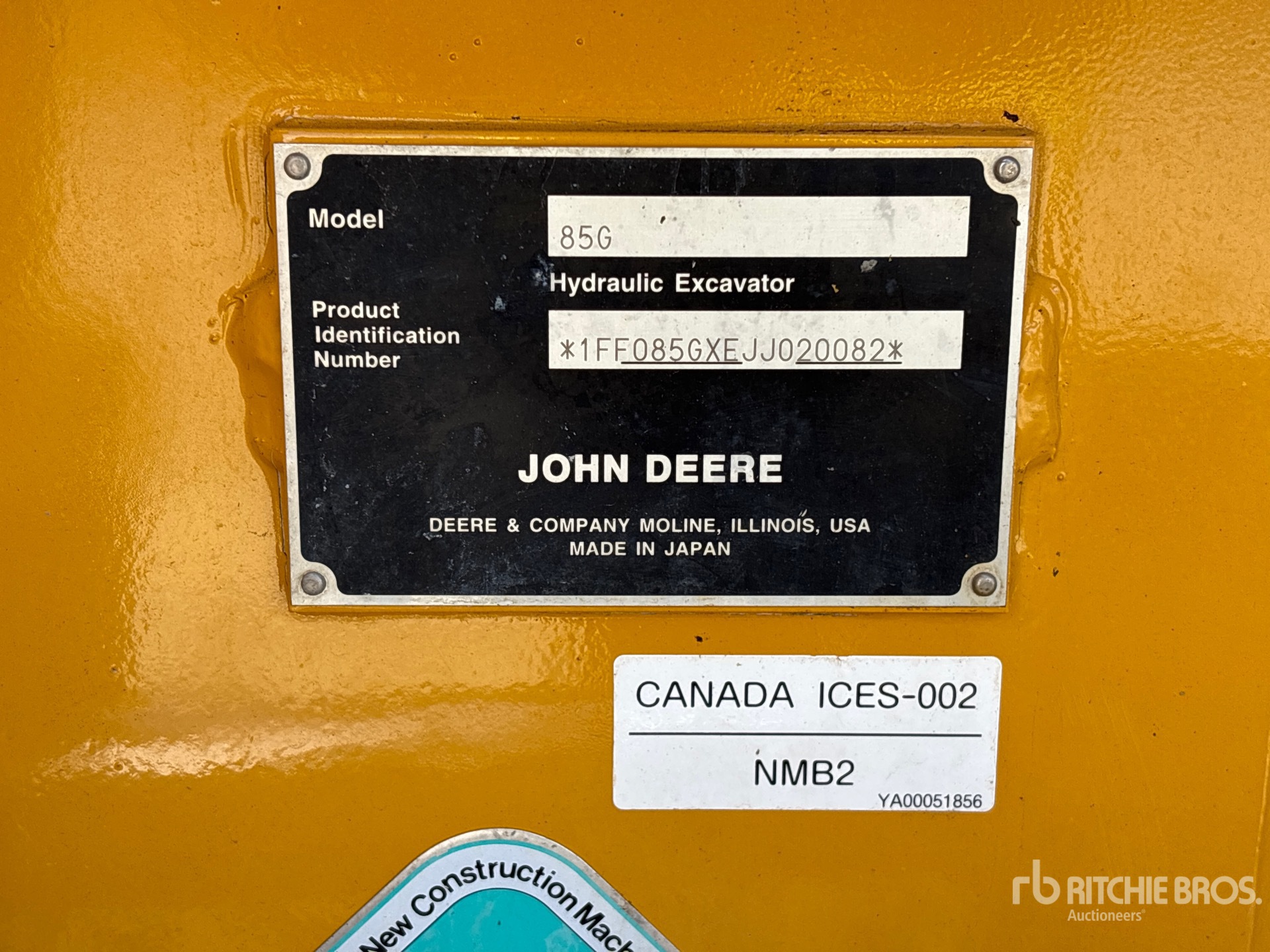 2018 John Deere 85G