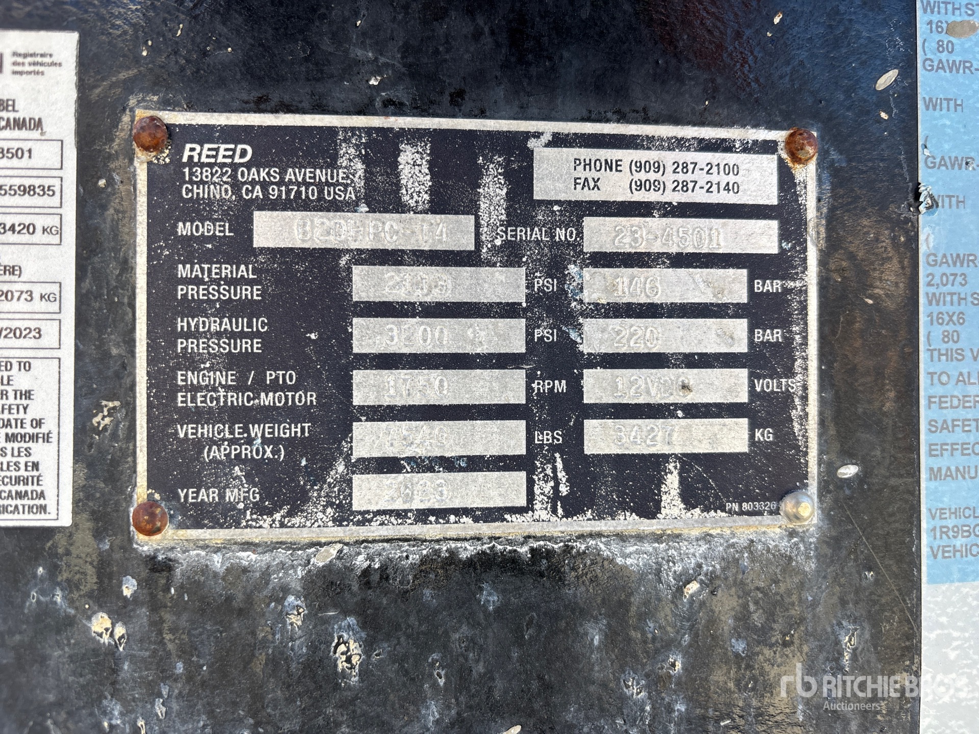 2023 Reed B20HPC