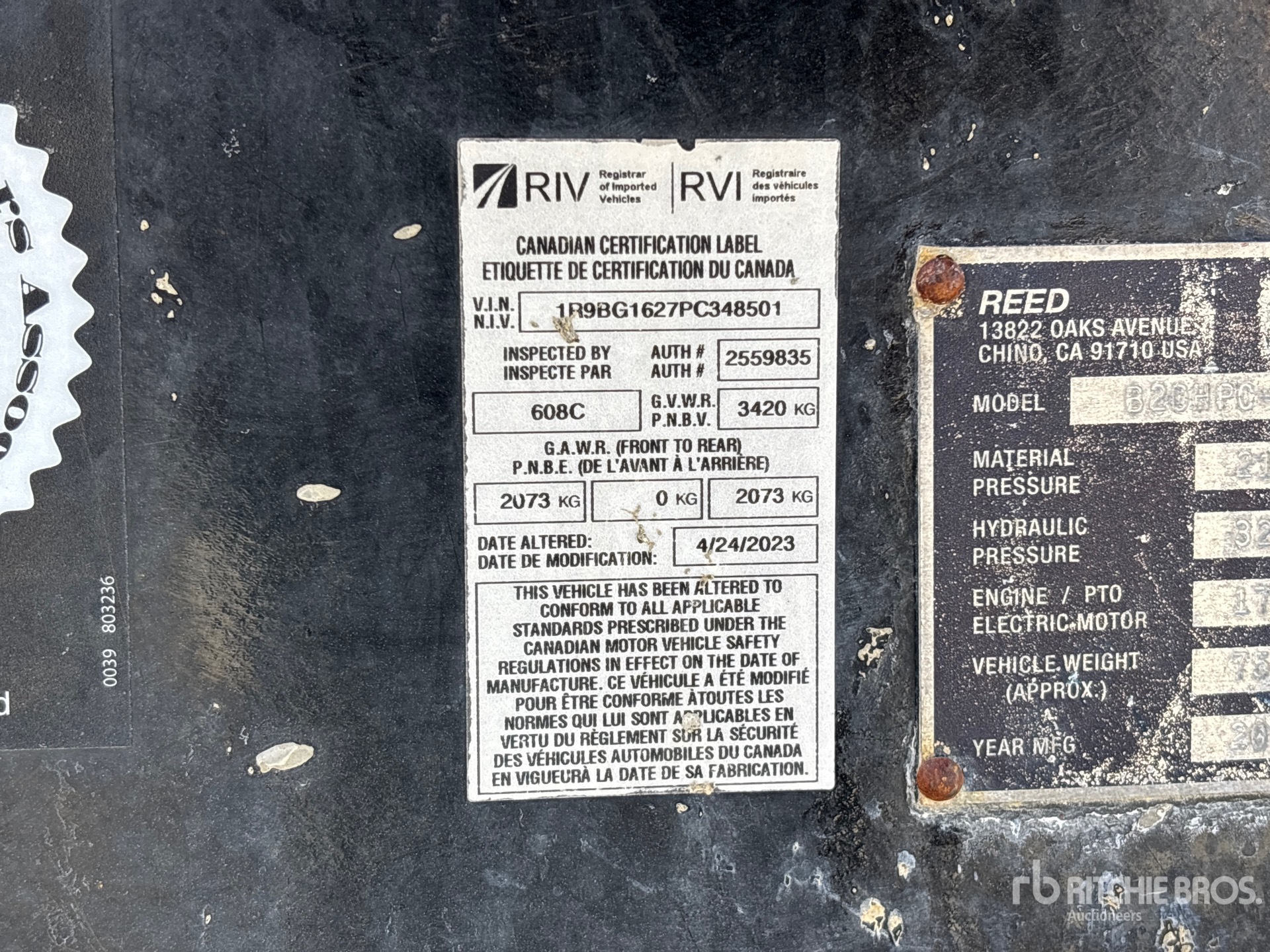 2023 Reed B20HPC