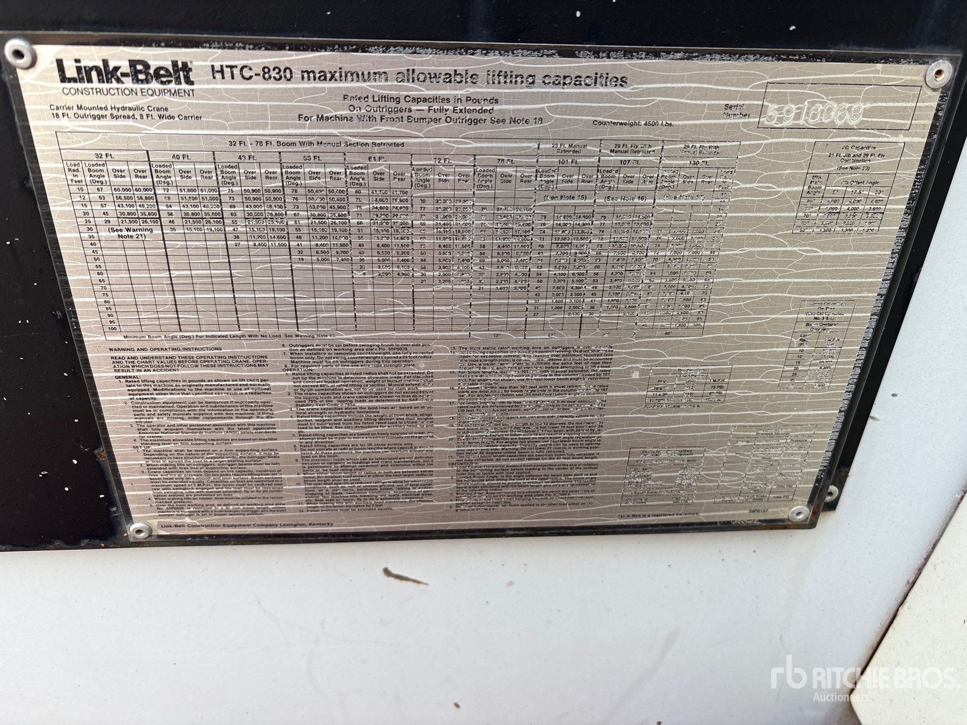 1998 Link-Belt HTC835