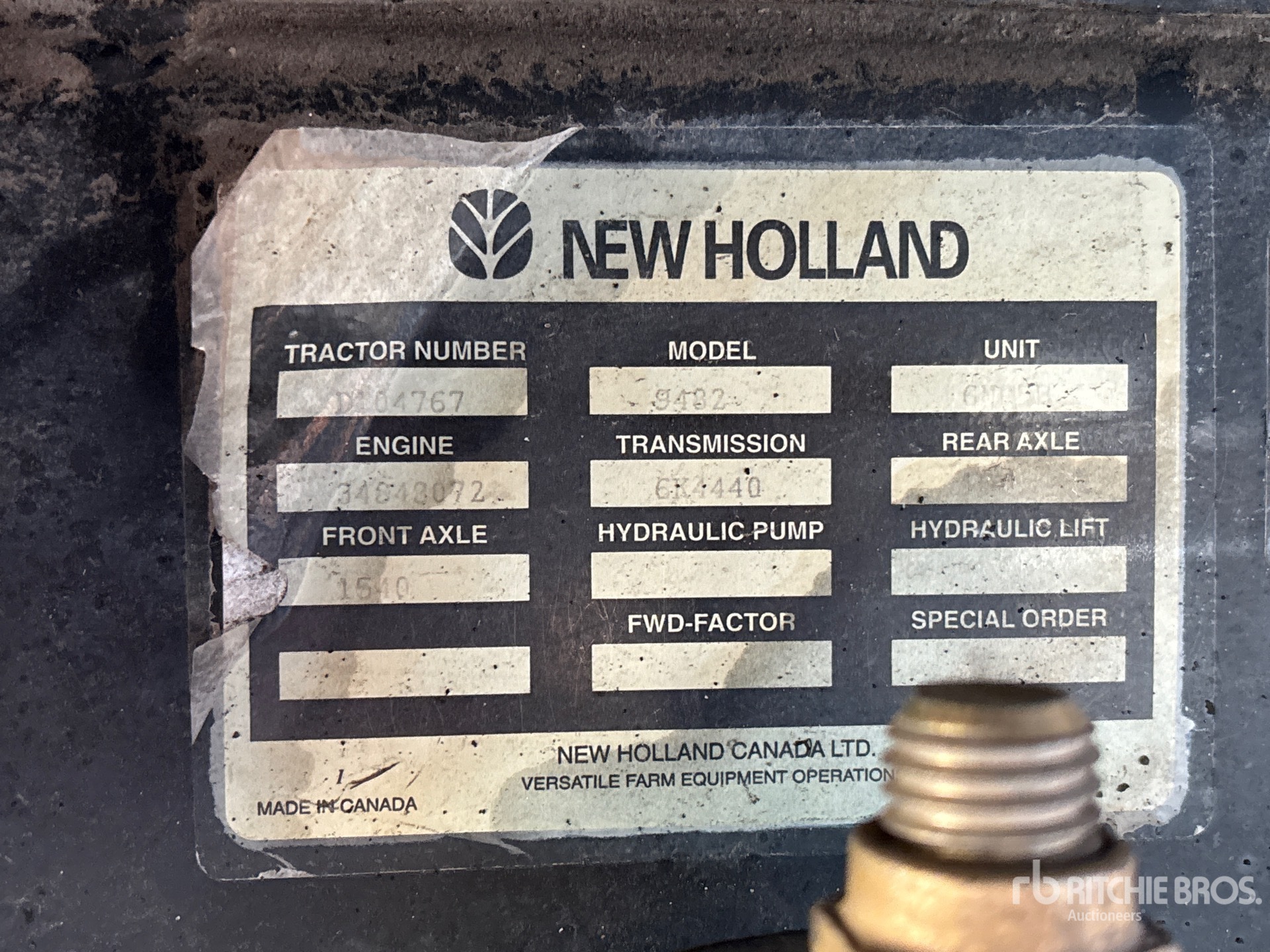 1997 New Holland 9482