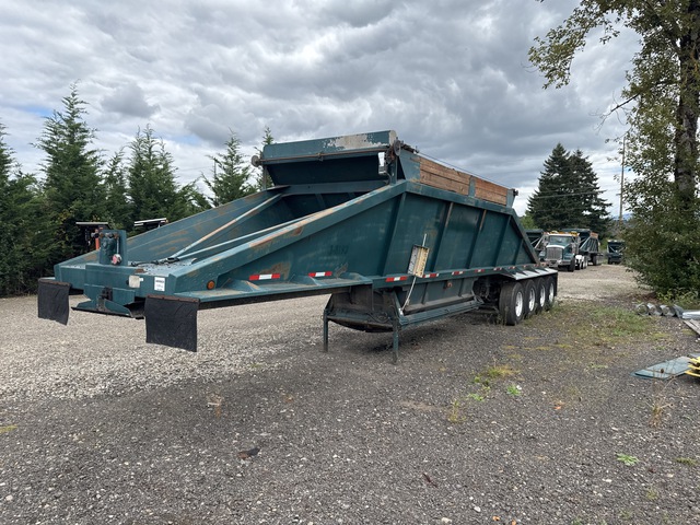 1999 Red River 4AX SNGL BOTTOM DMP 48 ft Quad/A belly dump Belly Dump Trailer