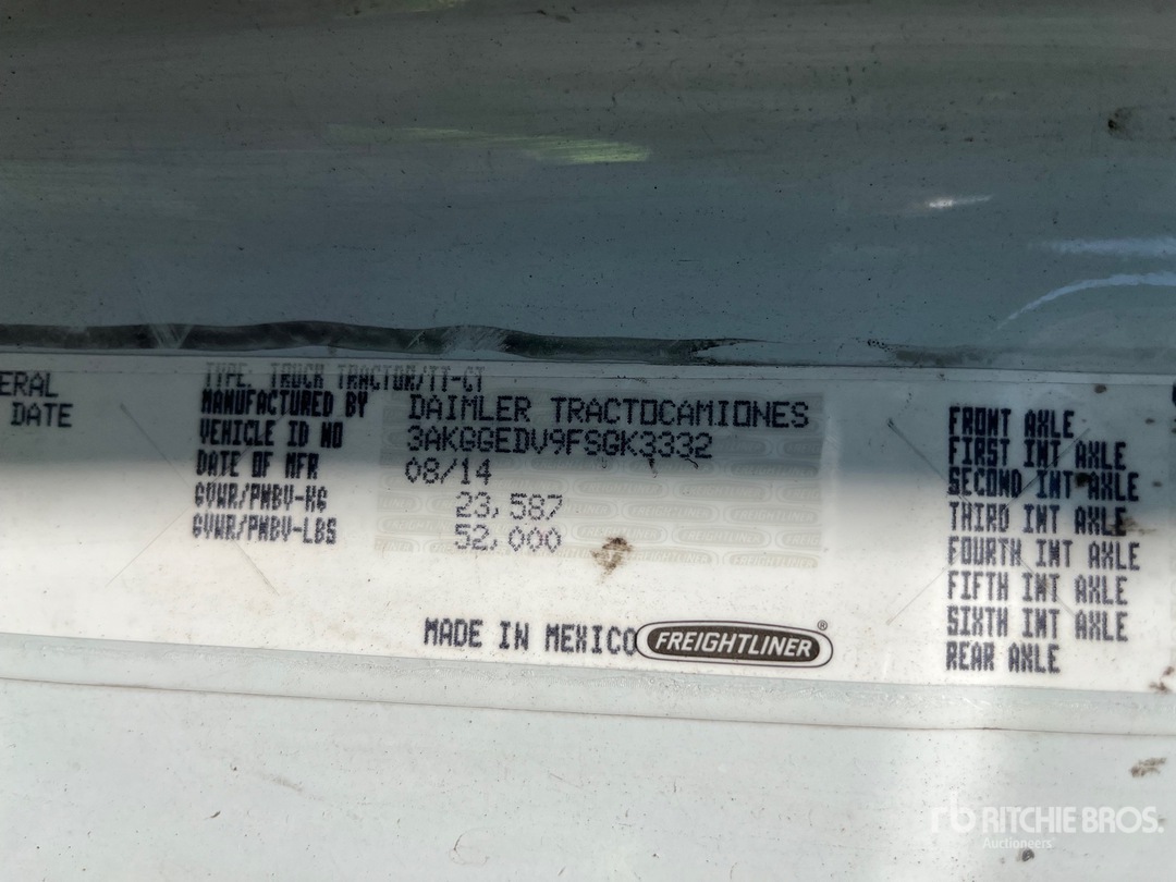 2015 Freightliner CASCADIA 125