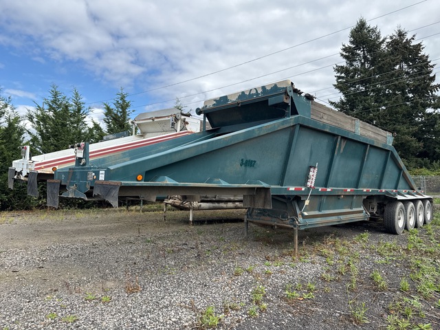 1998 Red River 4AX SNGL BOTTOM DMP 48 ft Quad/A belly dump Belly Dump Trailer