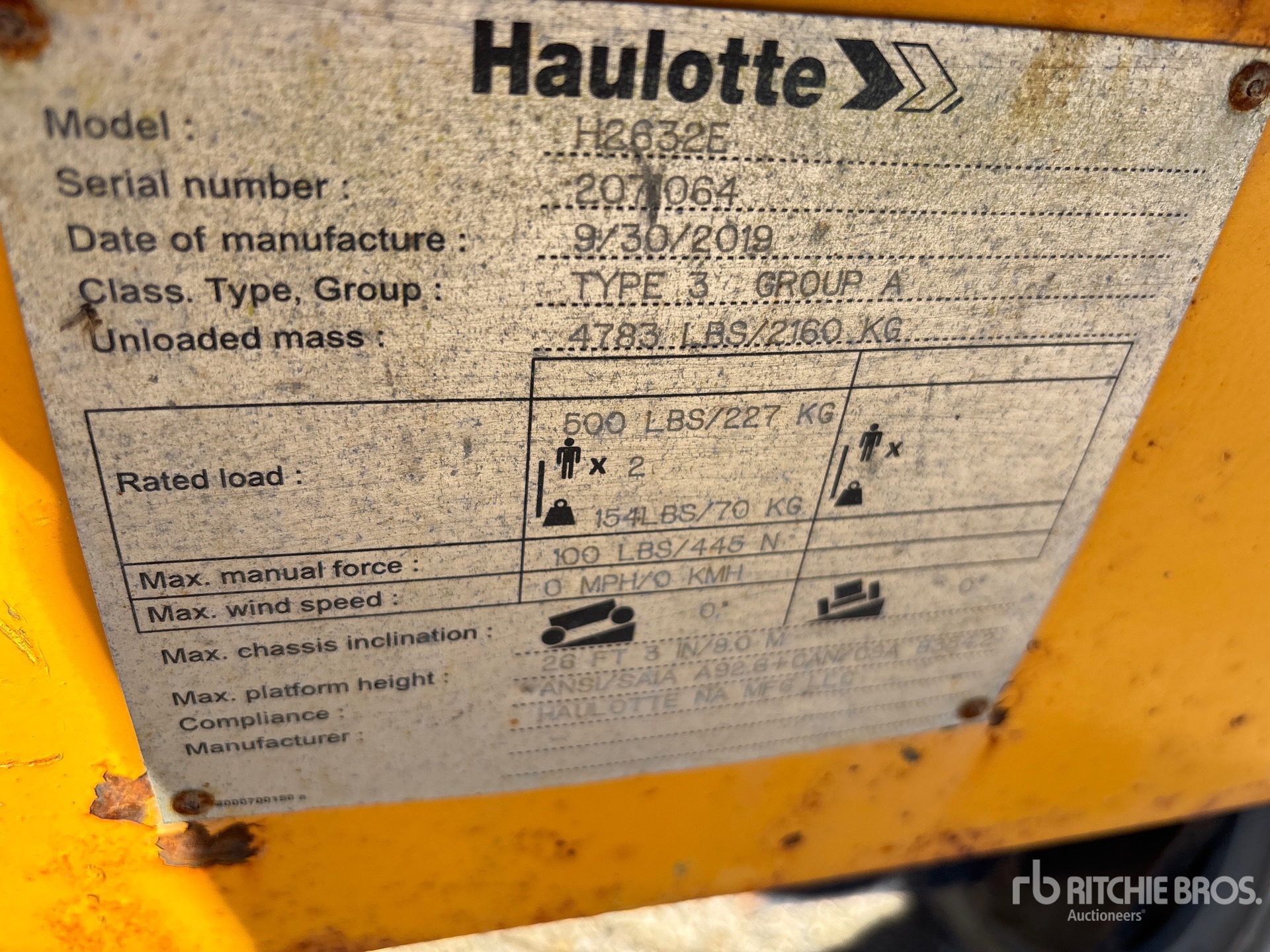 2019 Haulotte H2632E