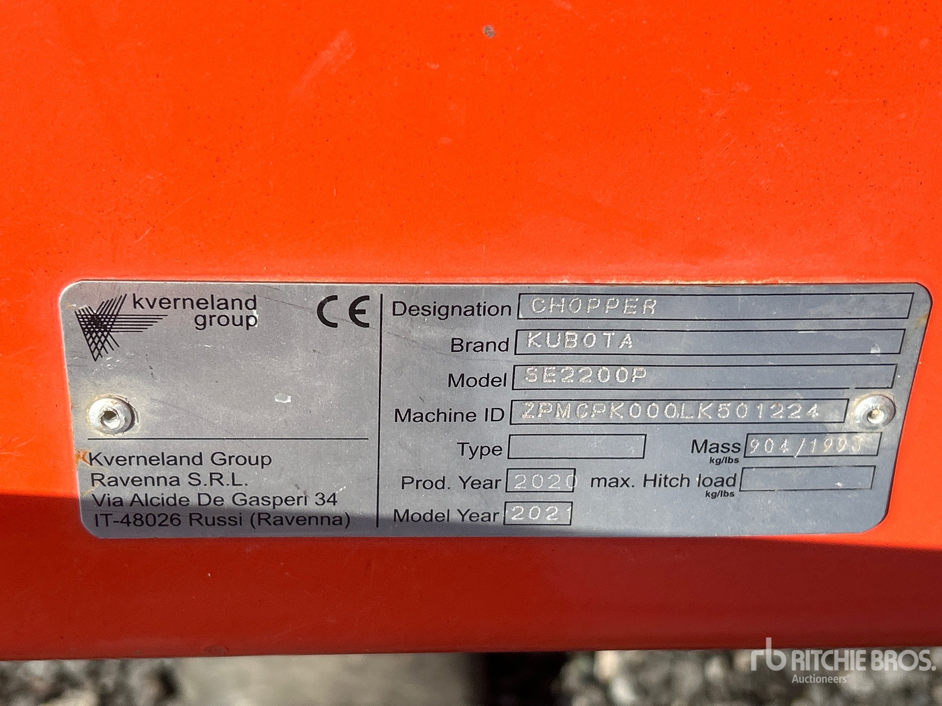 2020 Kubota SE2200P