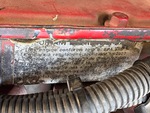 Engine with Emission Label
